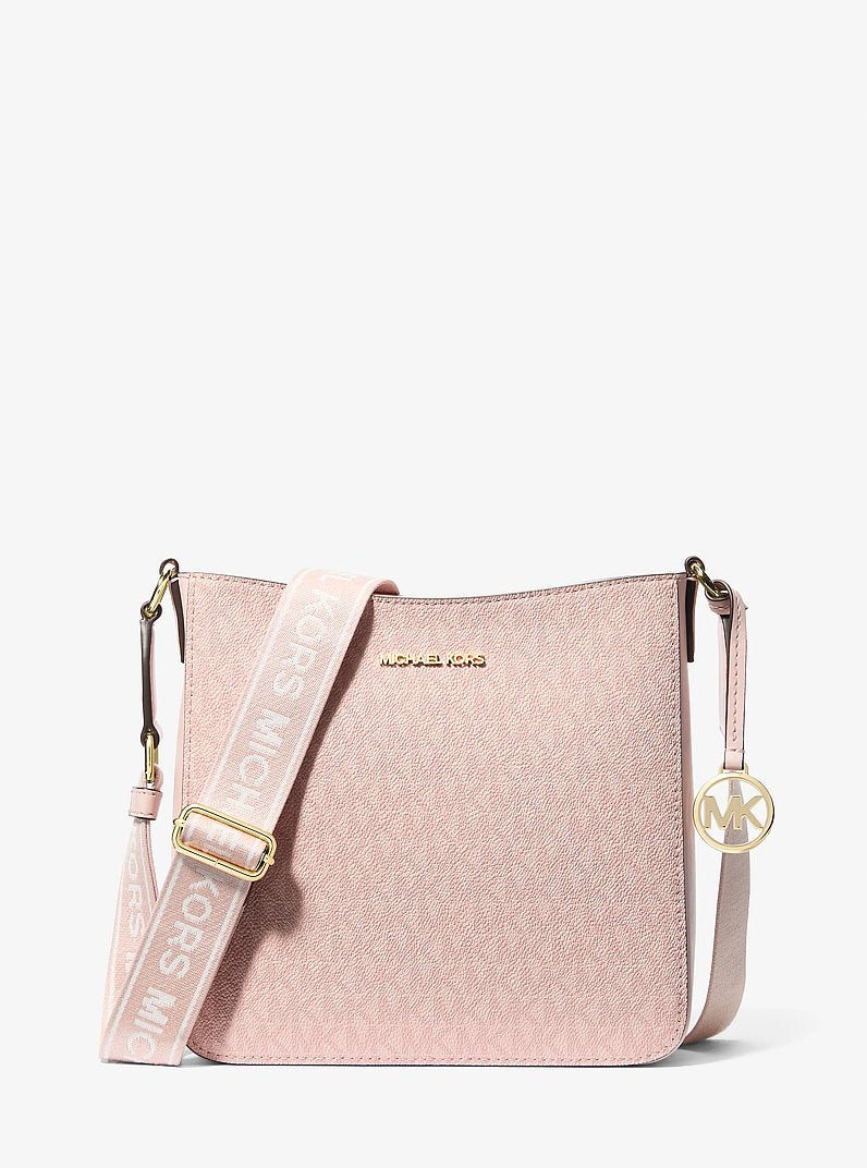 Michael Kors Jet Set Small Signature Logo Crossbody Bag en Honeywheat — vista frontal | Original Export