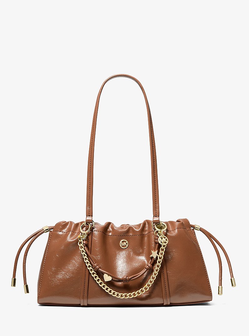 Matilda Small Cinched Shoulder Bag in LT CREAM