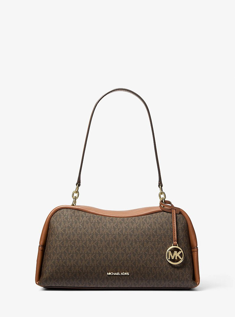 Cecily Medium Signature Logo Shoulder Bag in LT CRM MULTI