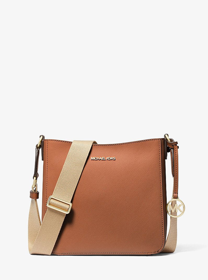 Michael Kors Jet Set Travel Small Messenger Bag en Black/Black — vista frontal | Original Export