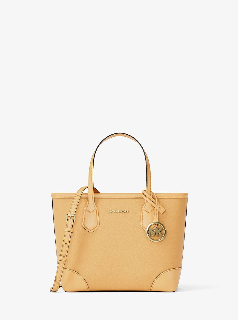 Eva Extra-Small Leather Convertible Tote Bag in HONEYWHEAT