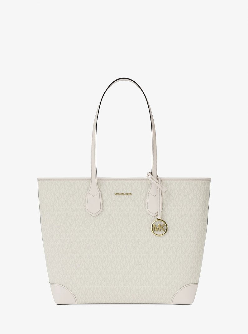 Michael Kors Eva Large Signature Logo Tote Bag en Lt Crm Multi — vista frontal | Original Export