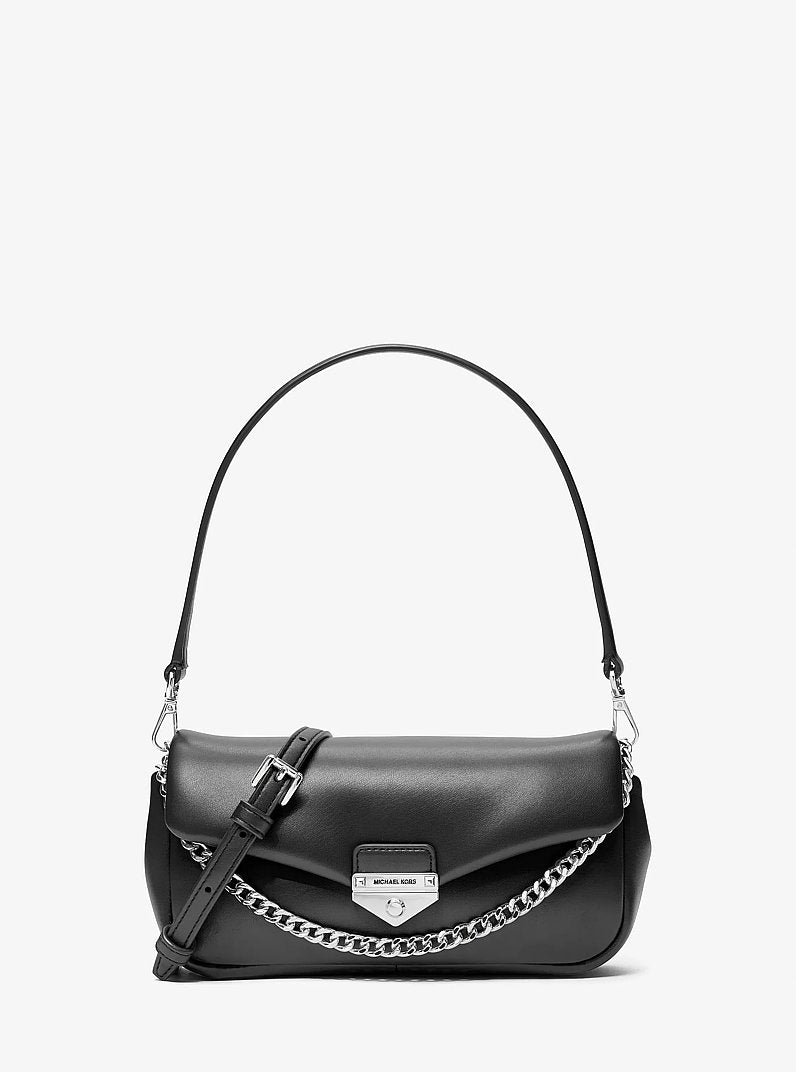Michael Kors Soho Small Convertible Crossbody Bag en Black — vista frontal | Original Export