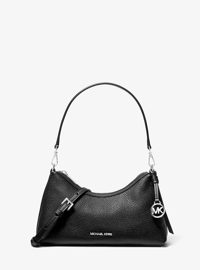 Michael Kors Sammy Small Pebbled Leather Convertible Crossbody Bag en Lilac — vista frontal | Original Export