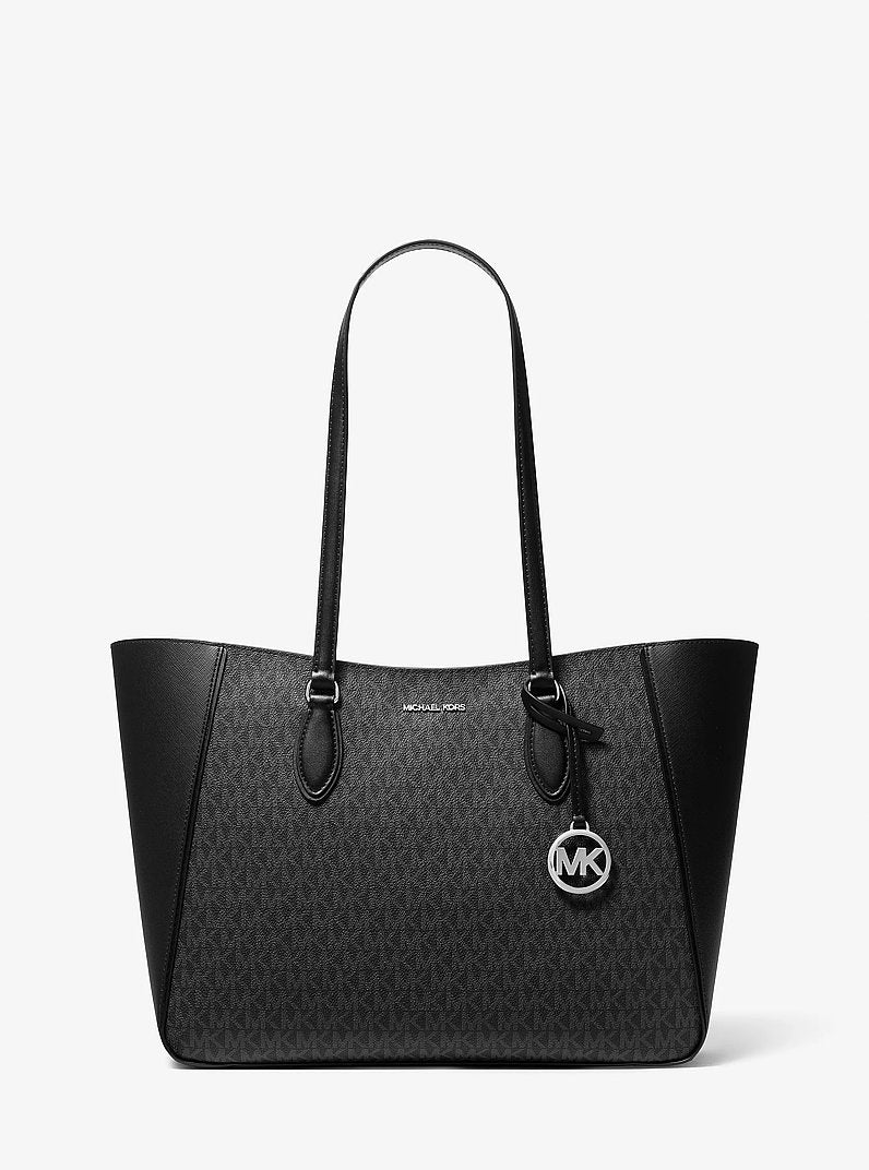 Jet Set Travel Large 3-in-1 Signature Logo Tote Bag in BLACK