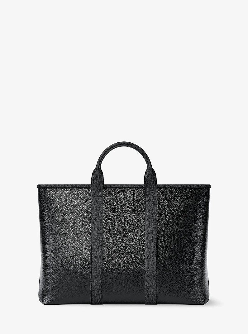 Bolsa Michael Kors Cooper Medium Pebbled Leather and Signature Logo Tote Bag, Couro Pebbled, cor Preto, vista adicional 5 | Original Exports