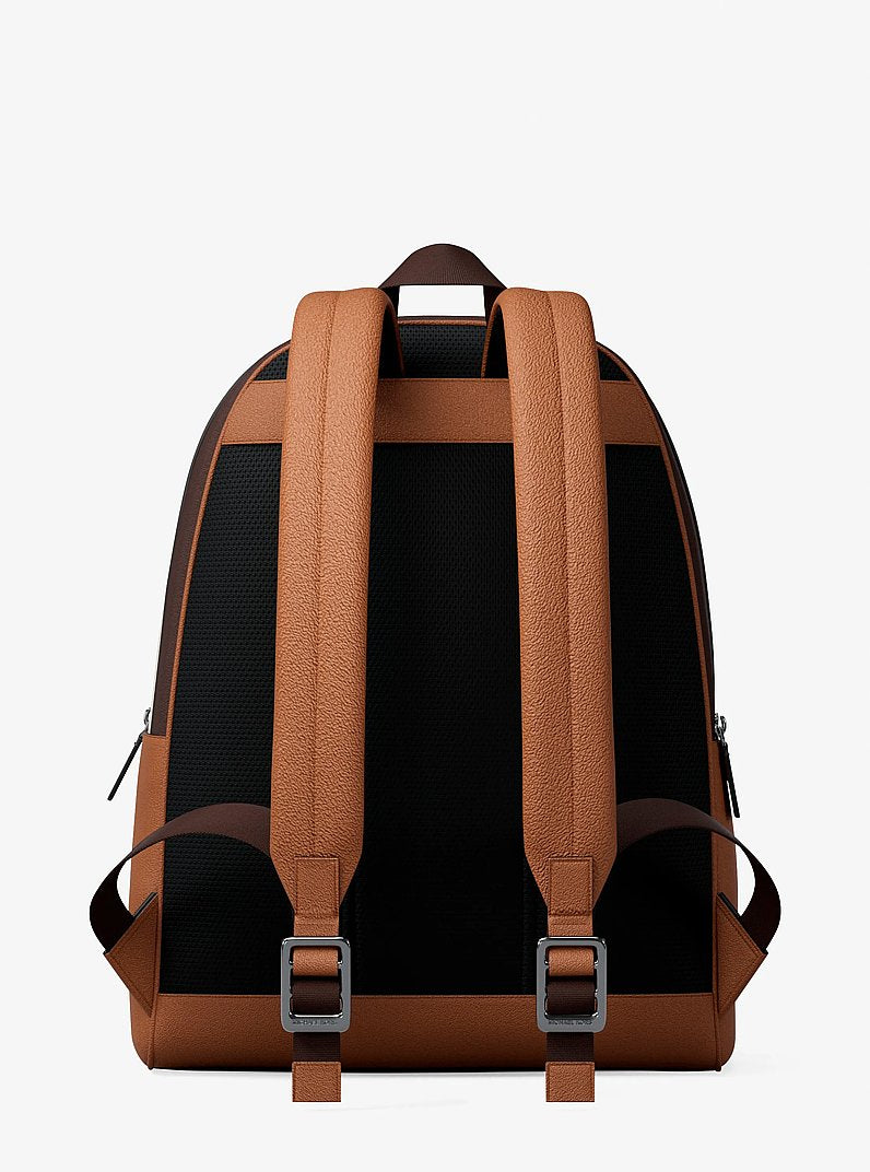 Mochila Michael Kors Pacey Embellished Striped Signature Logo Backpack, Lona com Logo Signature, cor Vanilla Combo, vista adicional 5 | Original Exports