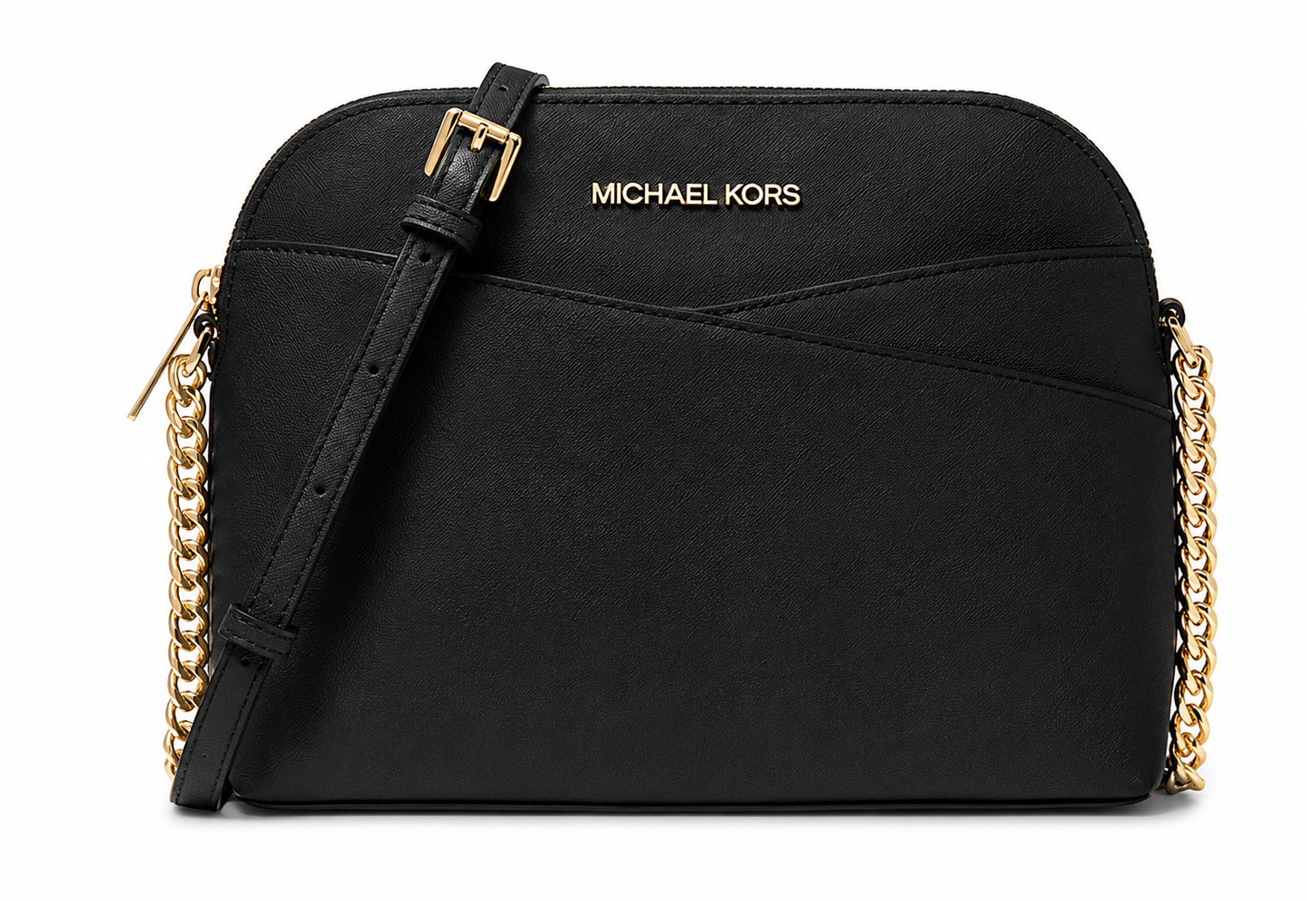 Michael Kors Bolsa feminina de couro transversal de viagem Jet Set média