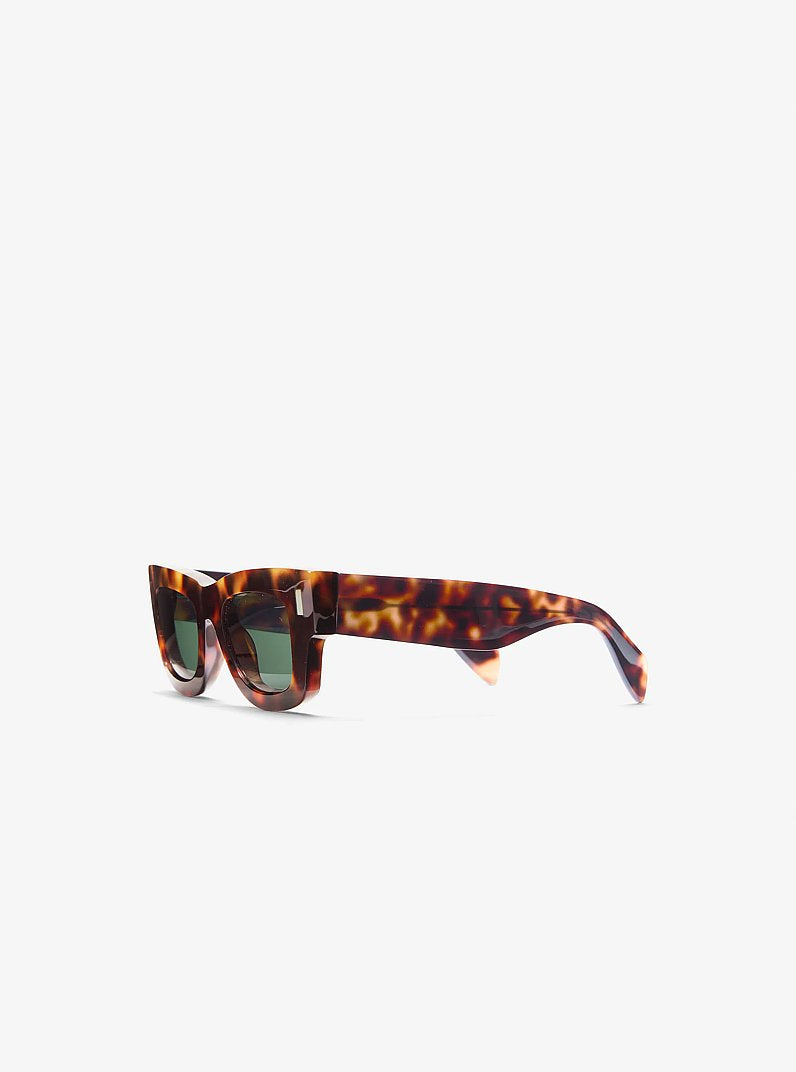 Óculos de Sol Michael Kors Bowery Sunglasses, Plástico, cor Tartaruga, vista lateral | Original Exports