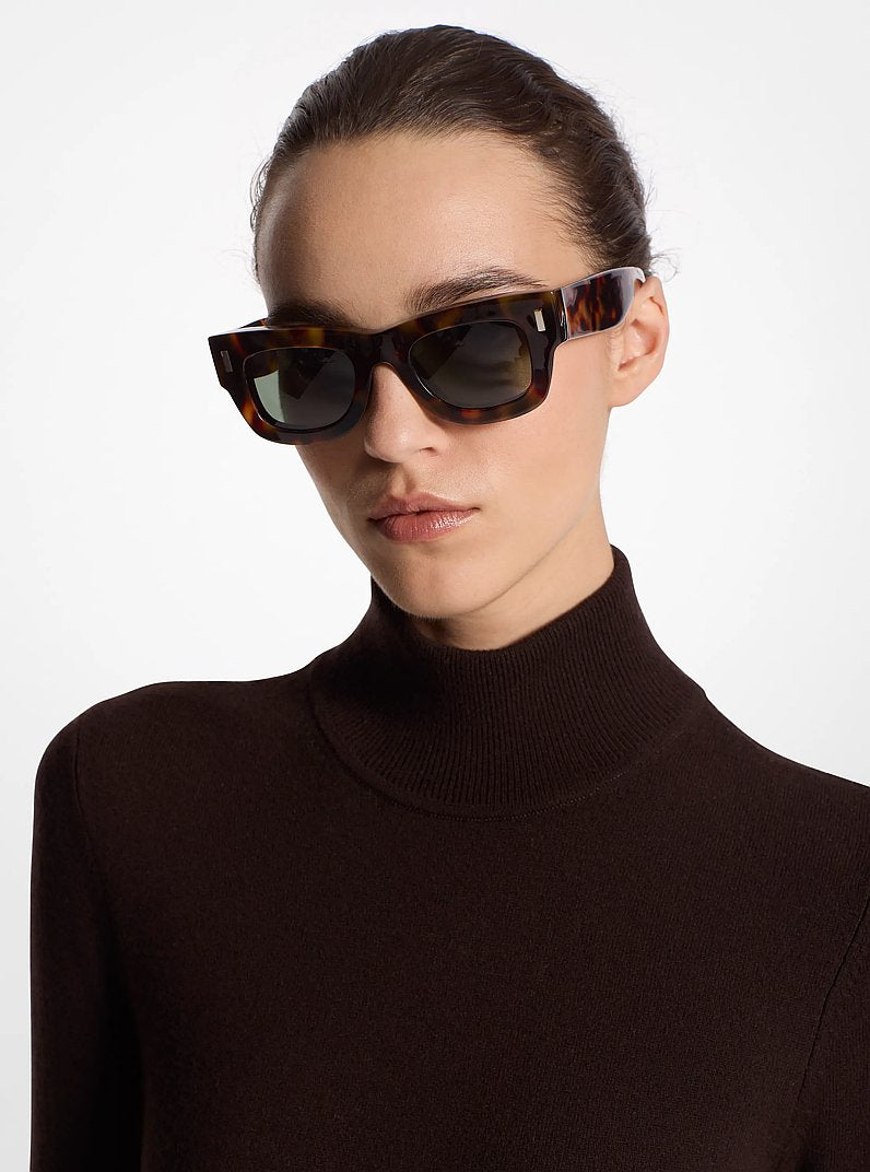 Óculos de Sol Michael Kors Bowery Sunglasses, Plástico, cor Tartaruga, detalhe do produto | Original Exports
