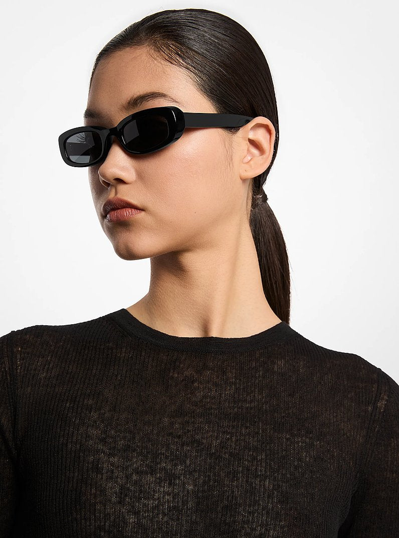Óculos de Sol Michael Kors Forio Sunglasses, Acetato, cor Preto, detalhe do produto | Original Exports