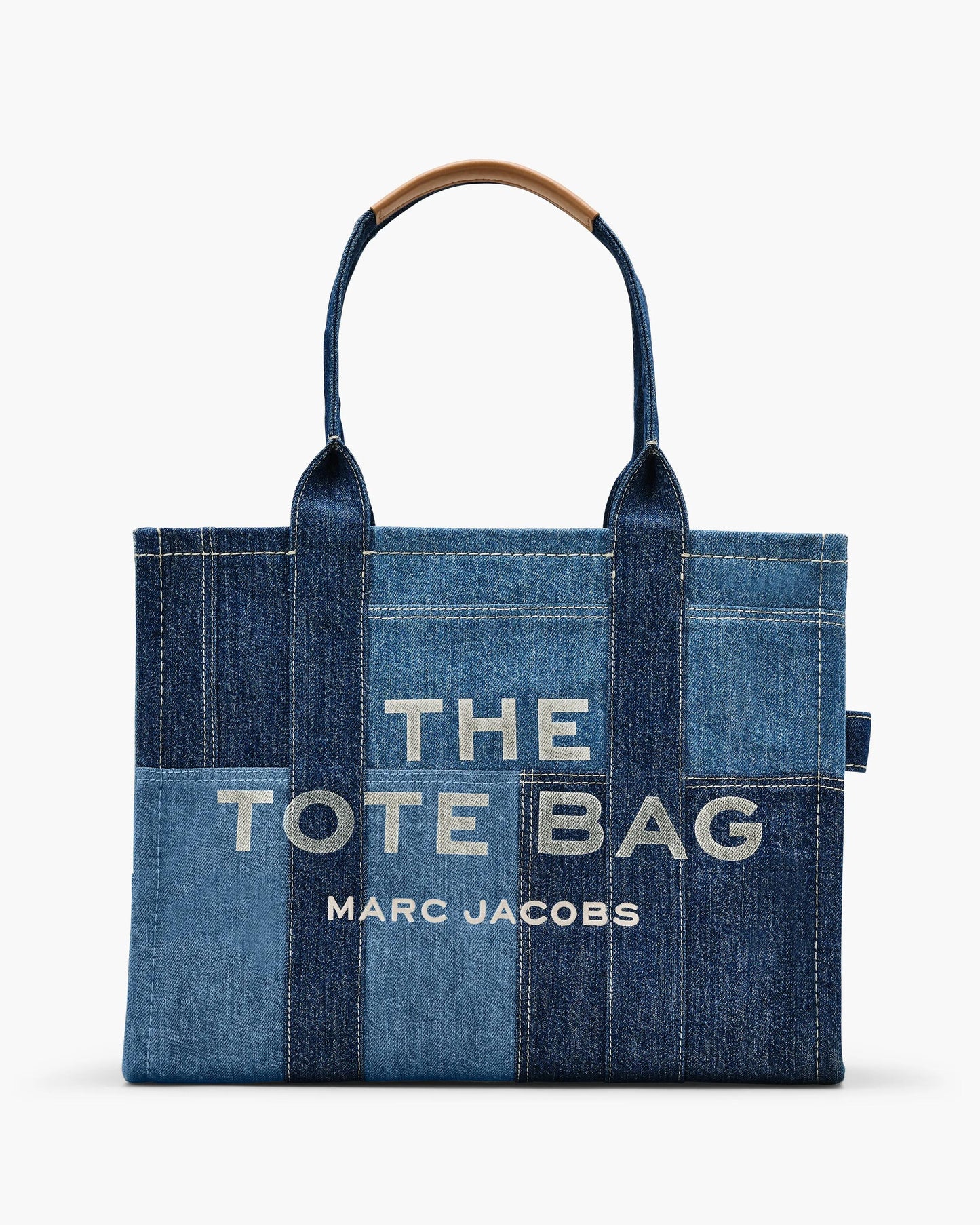 Bolsa Marc Jacobs The Denim Large Tote Bag, Jeans, cor Azul Jeans, vista frontal | Original Exports