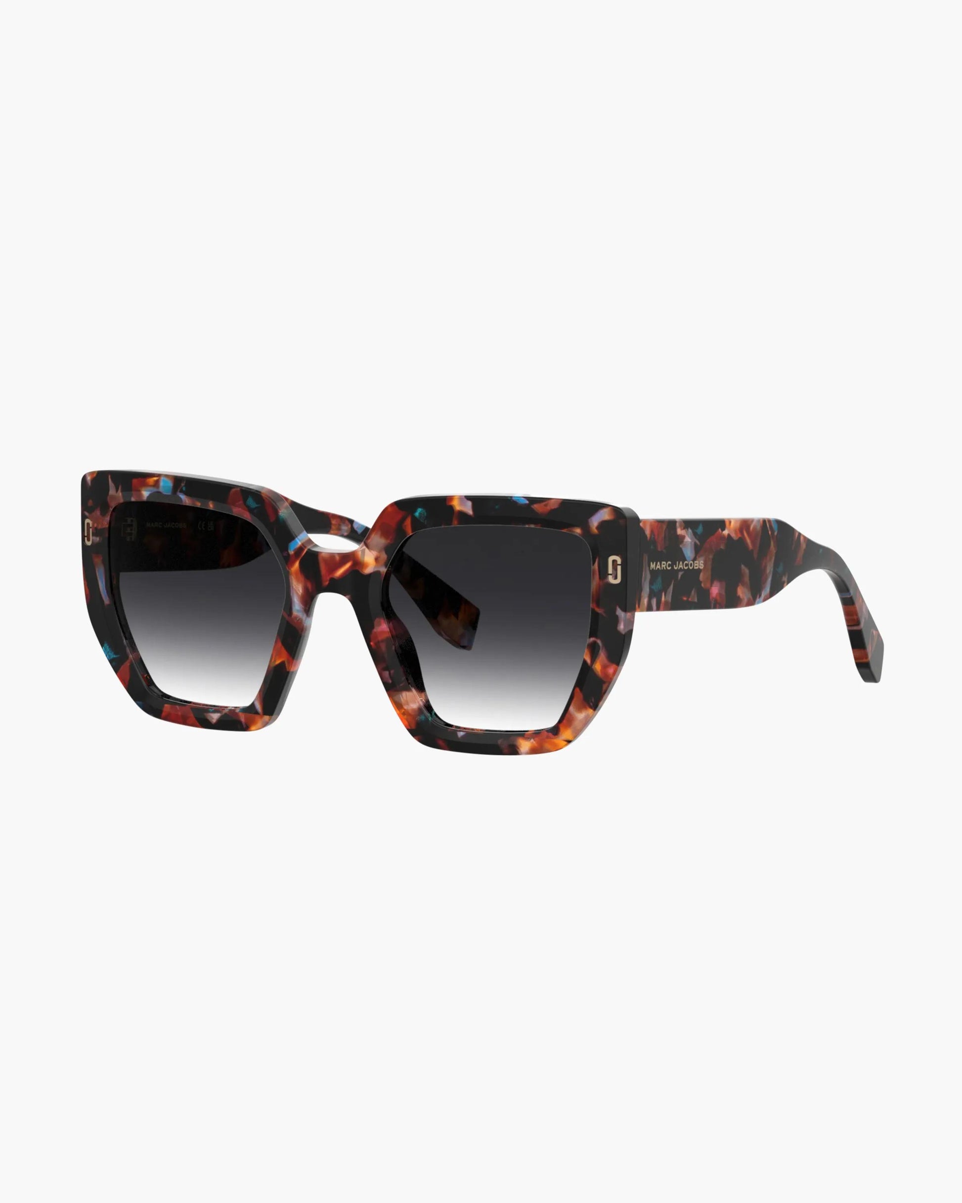 Óculos de Sol Marc Jacobs The J Marc Square Sunglasses, Acetato, cor Havana Multicolor, vista frontal | Original Exports