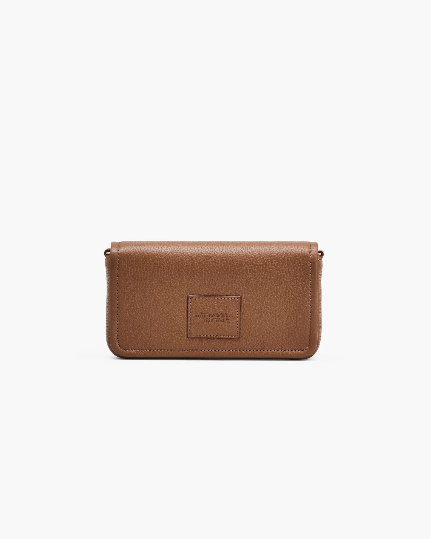 Bolsa Marc Jacobs The Leather Mini Bag, Couro Legítimo, cor Óleo de Argan, detalhe do material | Original Exports