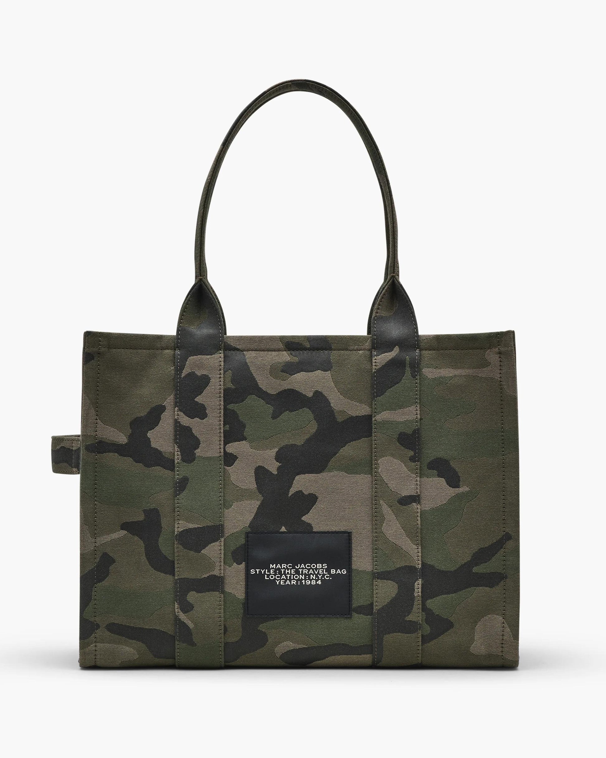 Bolsa Marc Jacobs The Camo Jacquard Large Tote Bag, Jacquard Camuflado, cor Camuflado Multicolor, detalhe do material | Original Exports