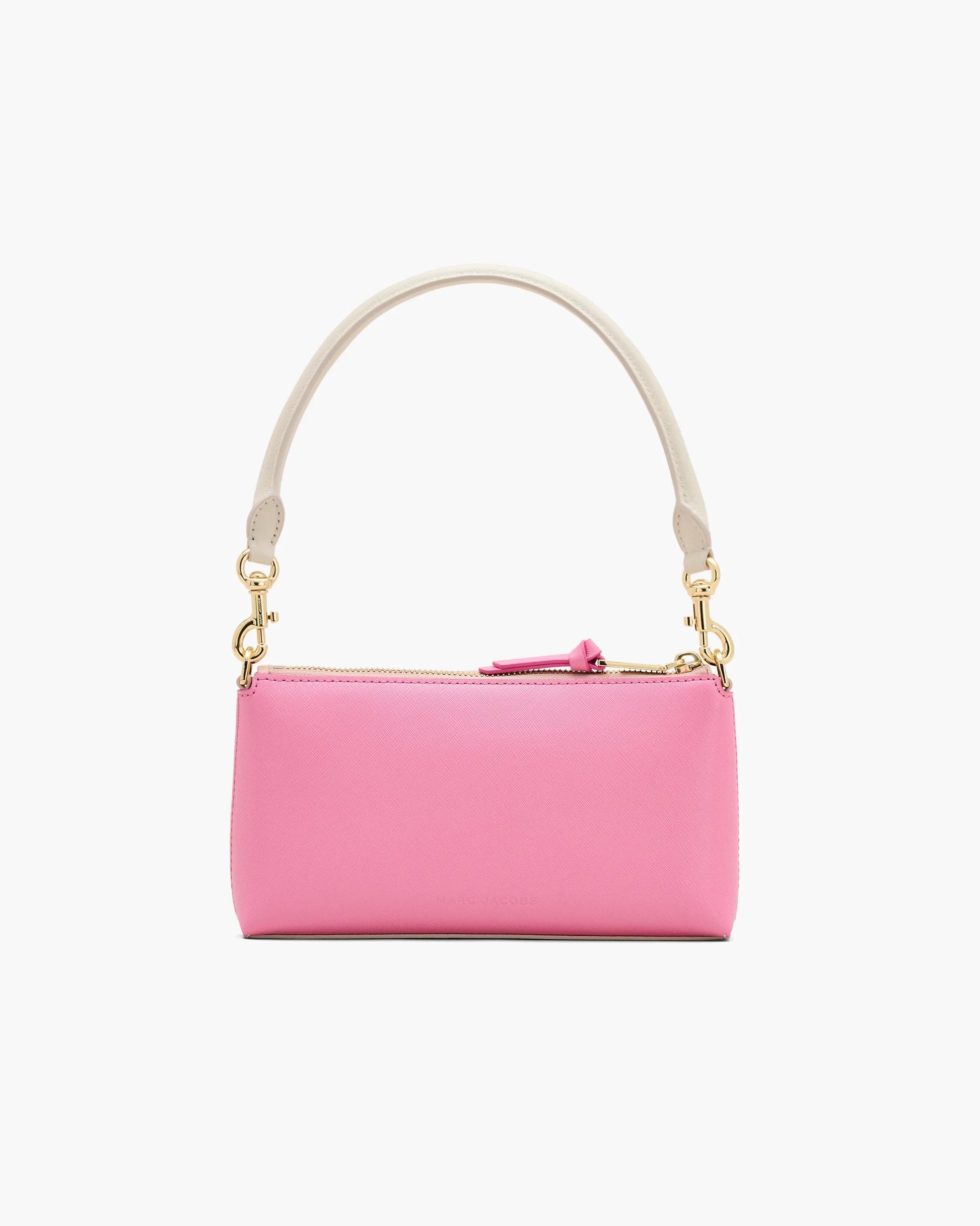 Bolsa Marc Jacobs The Snapshot Convertible Shoulder Bag, Couro Saffiano Legítimo texturizado, cor Rose Multi, vista lateral | Original Exports