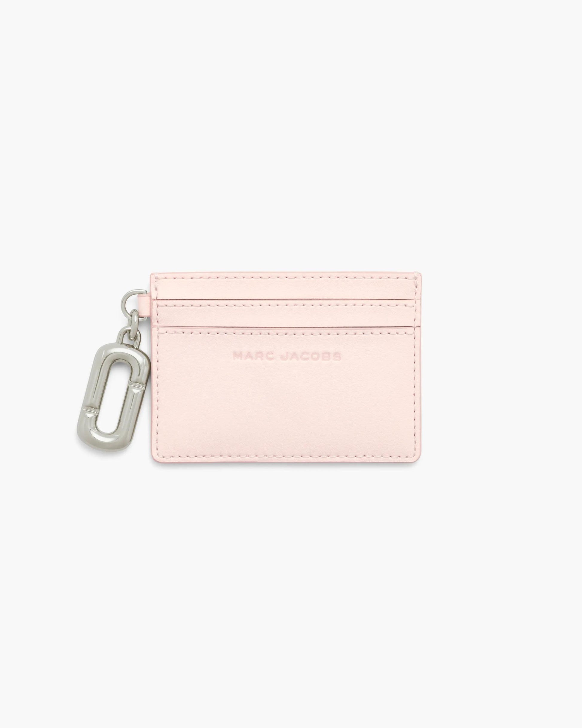 Carteira Marc Jacobs Scene Card Case, Couro Legítimo Liso, cor Rosa Pó, vista frontal | Original Exports