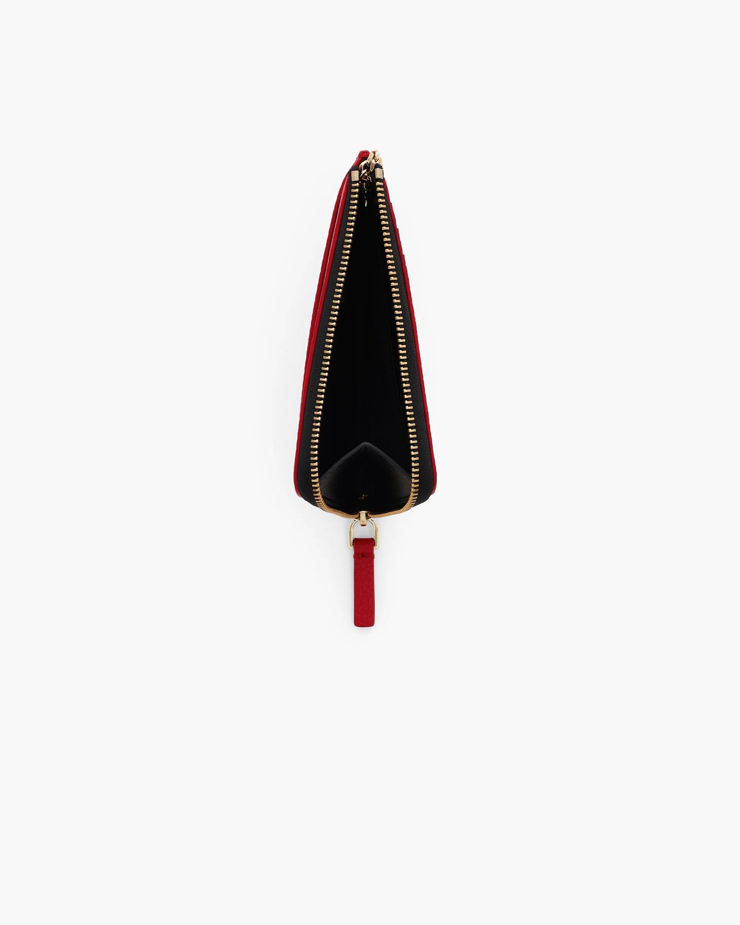 Carteira Marc Jacobs The Leather Top Zip Multi Wallet, Couro Legítimo, cor Vermelho Intenso, vista lateral | Original Exports