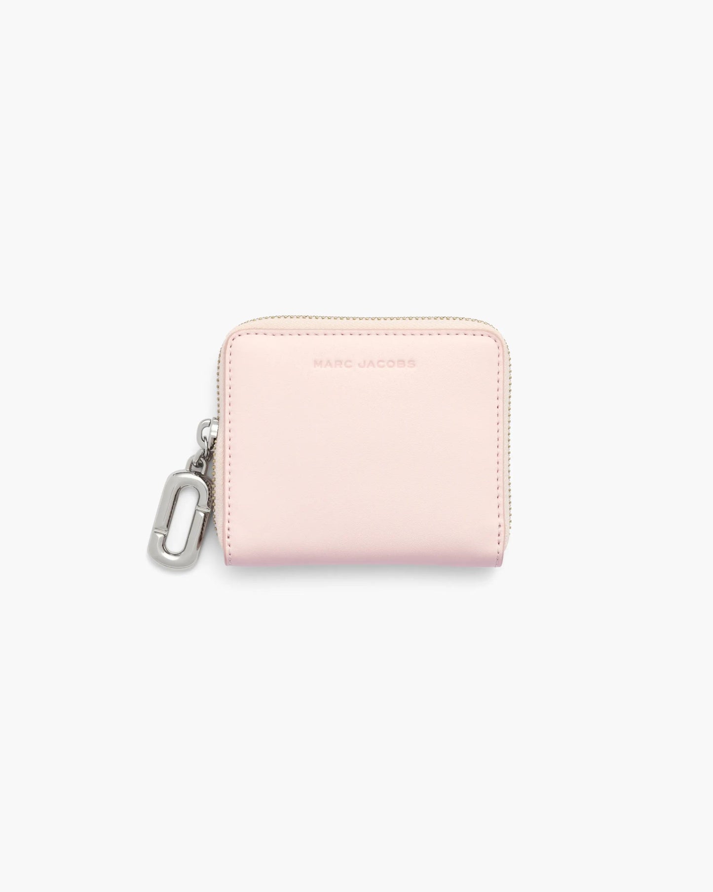 Carteira Marc Jacobs Scene Slim Compact Wallet, Couro Legítimo Liso, cor Rosa Pó, vista frontal | Original Exports