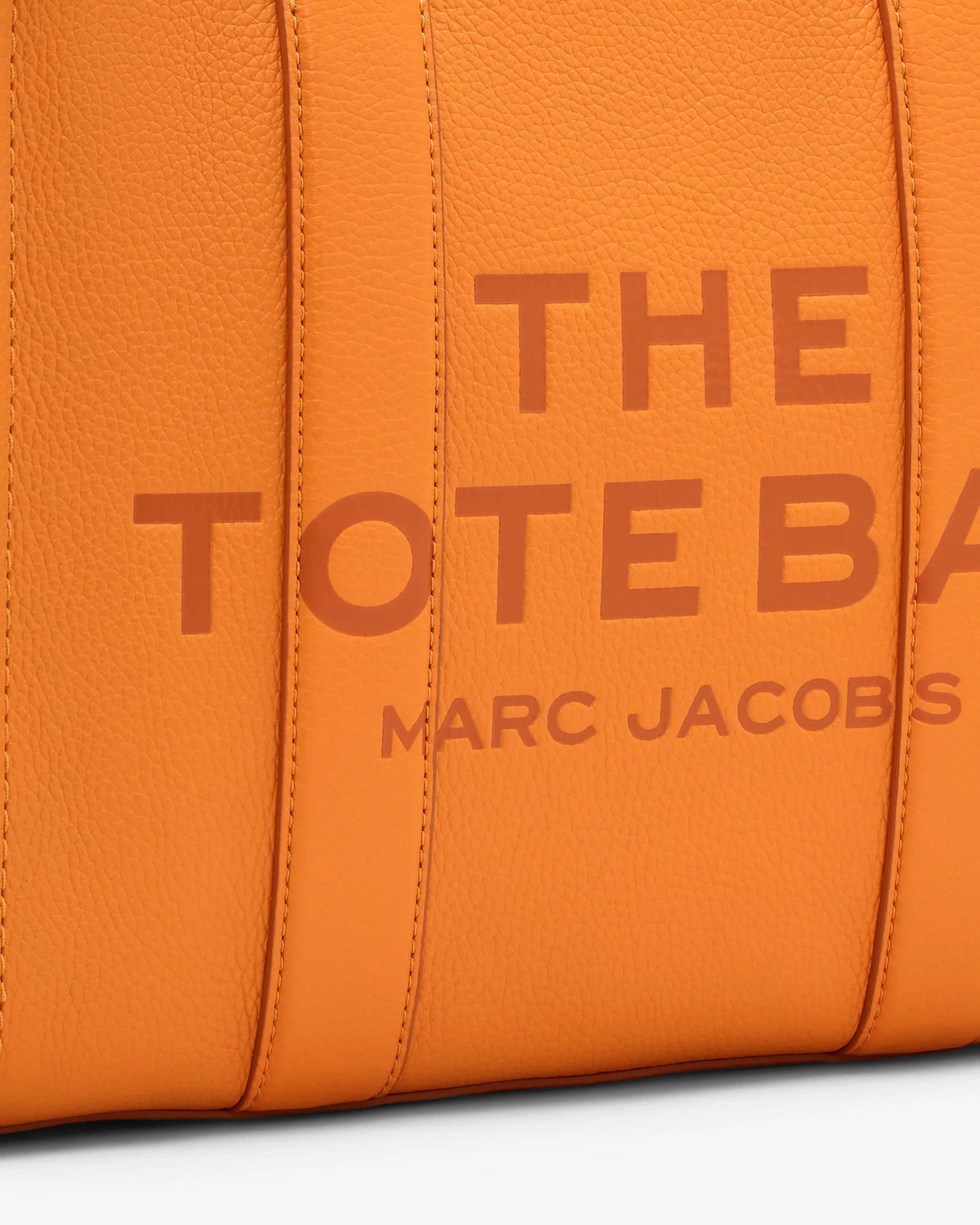 Bolsa Marc Jacobs The Leather Medium Tote Bag, Couro Legítimo, cor Tangerina, vista interna | Original Exports