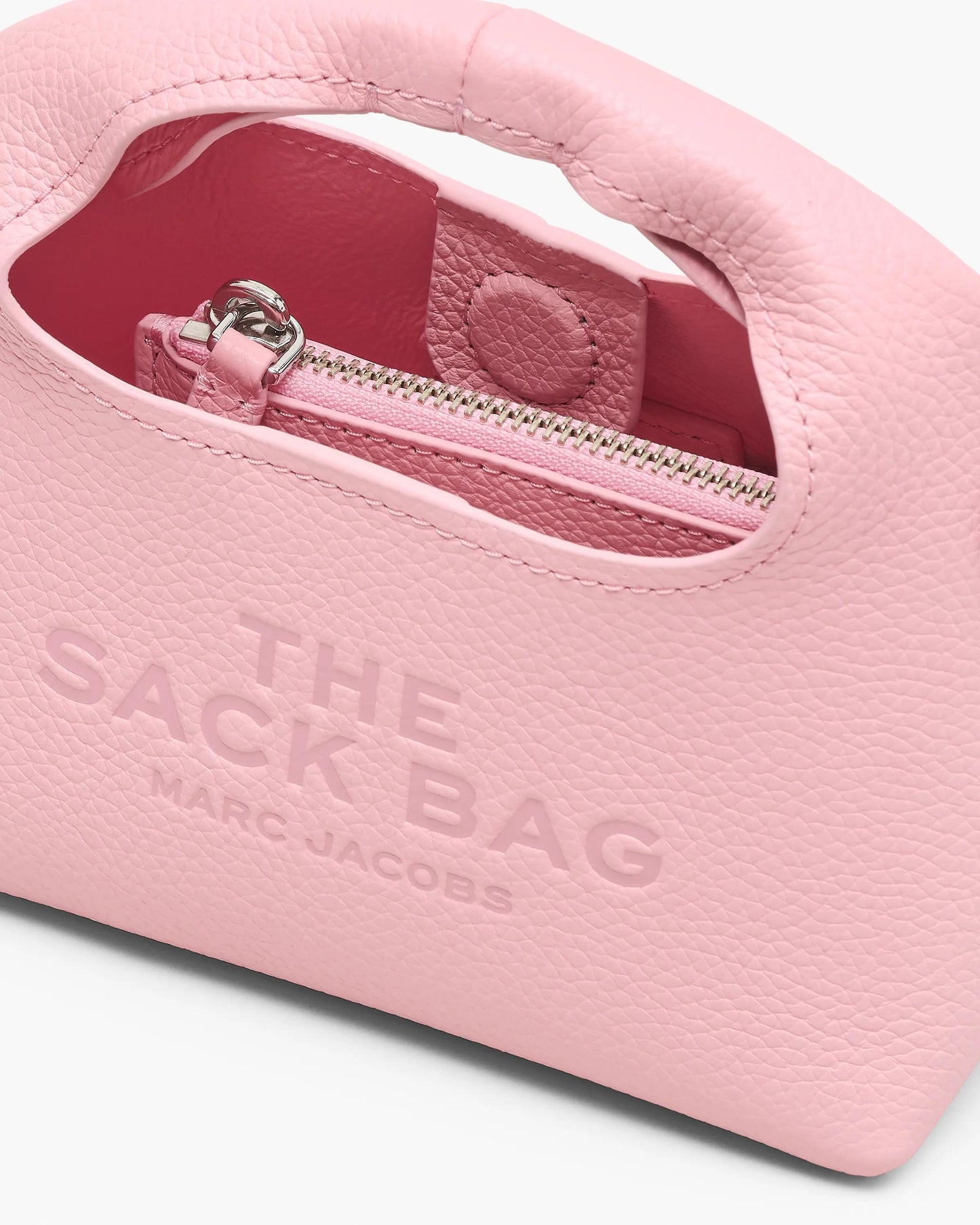 Bolsa Marc Jacobs The Micro Crossbody Sack Bag, Couro Legítimo, cor Rosa Fita, vista interna | Original Exports
