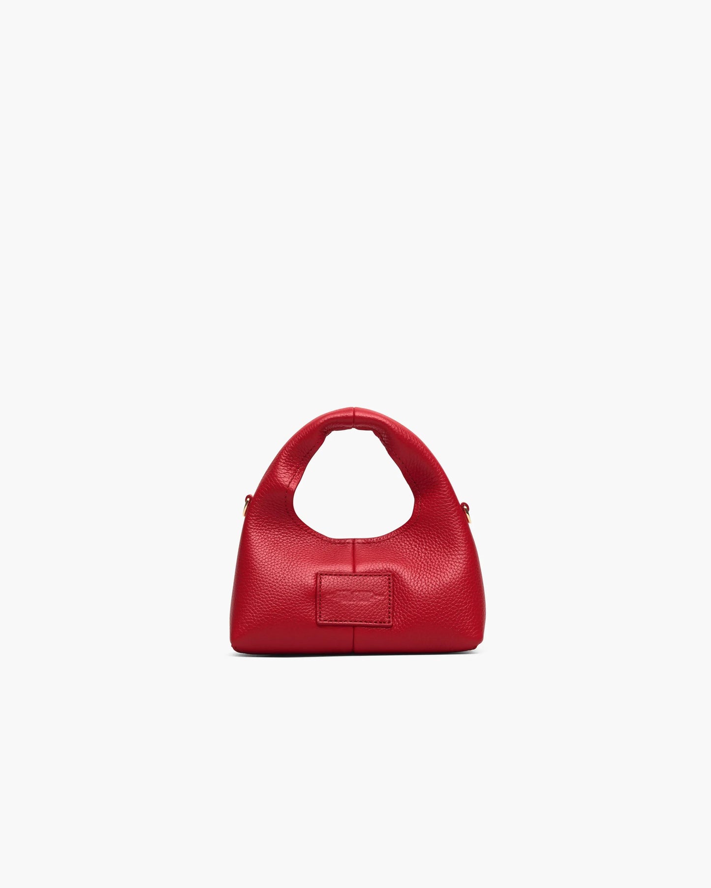 Bolsa Marc Jacobs The Micro Crossbody Sack Bag, Couro Legítimo, cor Vermelho Intenso, detalhe do material | Original Exports