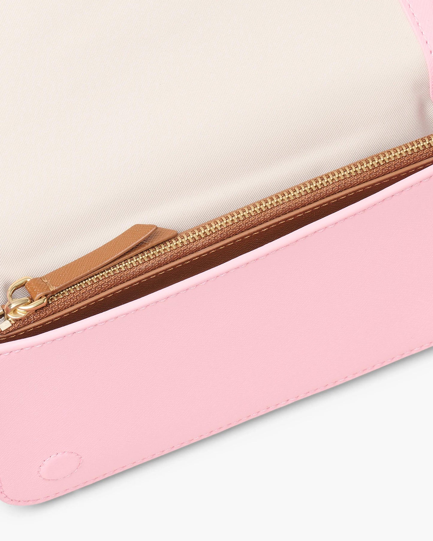 Bolsa Marc Jacobs The Snapshot Wallet On Chain, Couro Saffiano Legítimo, cor Rosa Pó Multicolor, vista interna | Original Exports