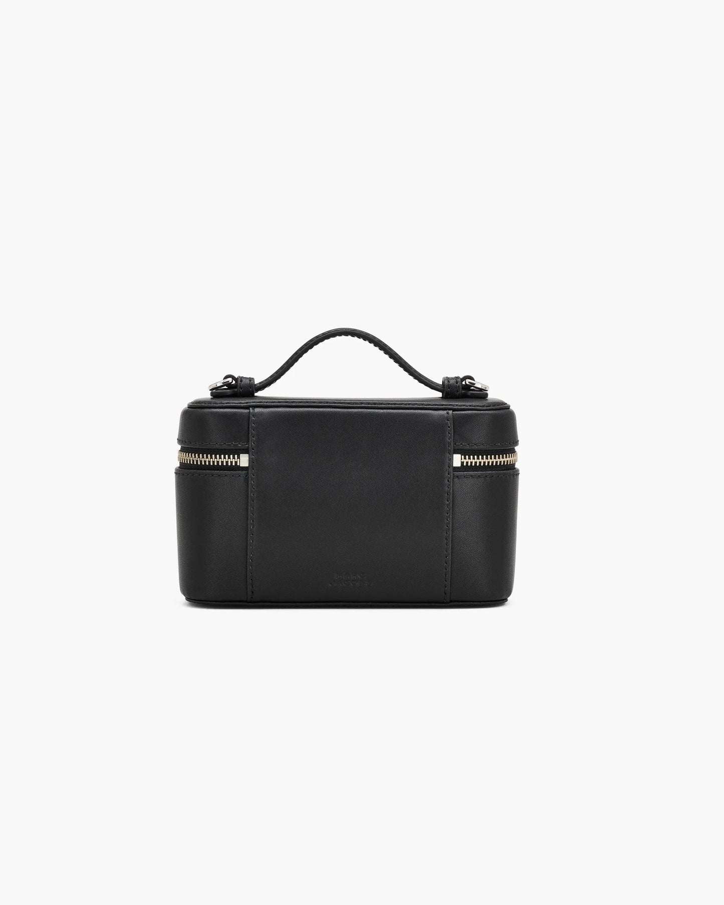Bolsa Marc Jacobs The Everyday Vanity Bag, Couro Legítimo Liso, cor Preto, detalhe do material | Original Exports