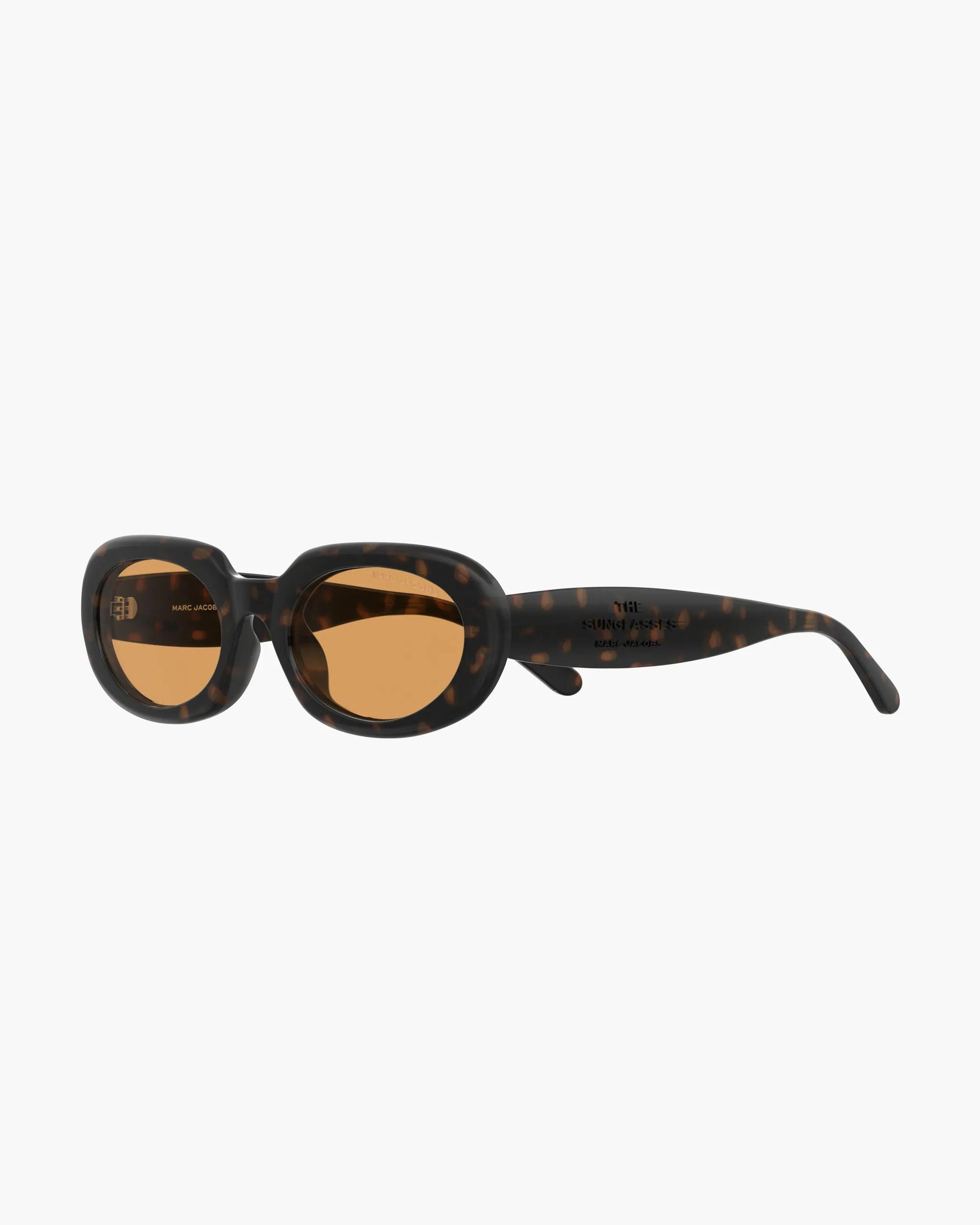 Óculos de Sol Marc Jacobs The Oval Sunglasses, Acetato, cor Havana, vista frontal | Original Exports