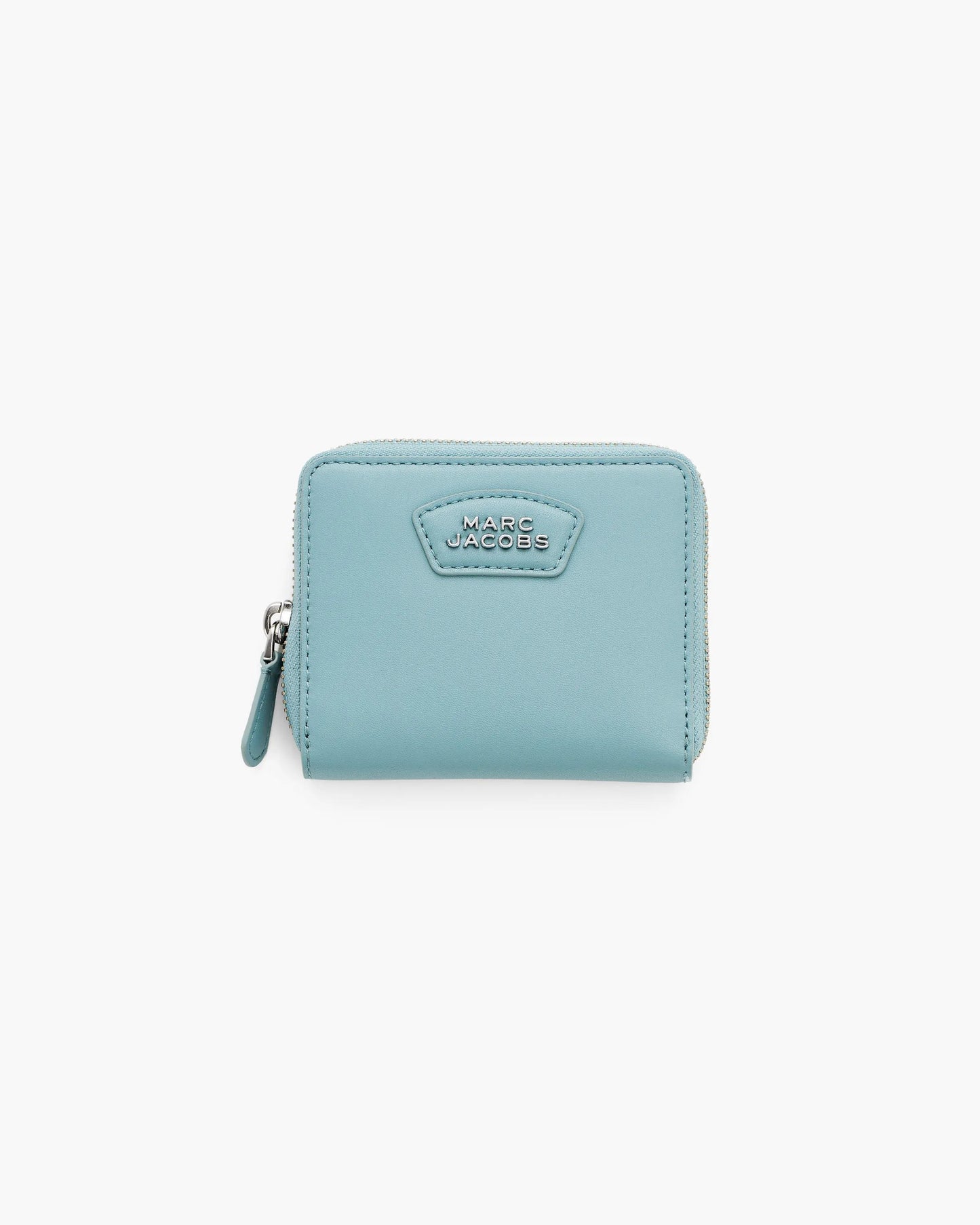 Carteira Marc Jacobs The Everyday Slim Compact Wallet, Couro Legítimo Liso, cor Azul Céu, vista frontal | Original Exports