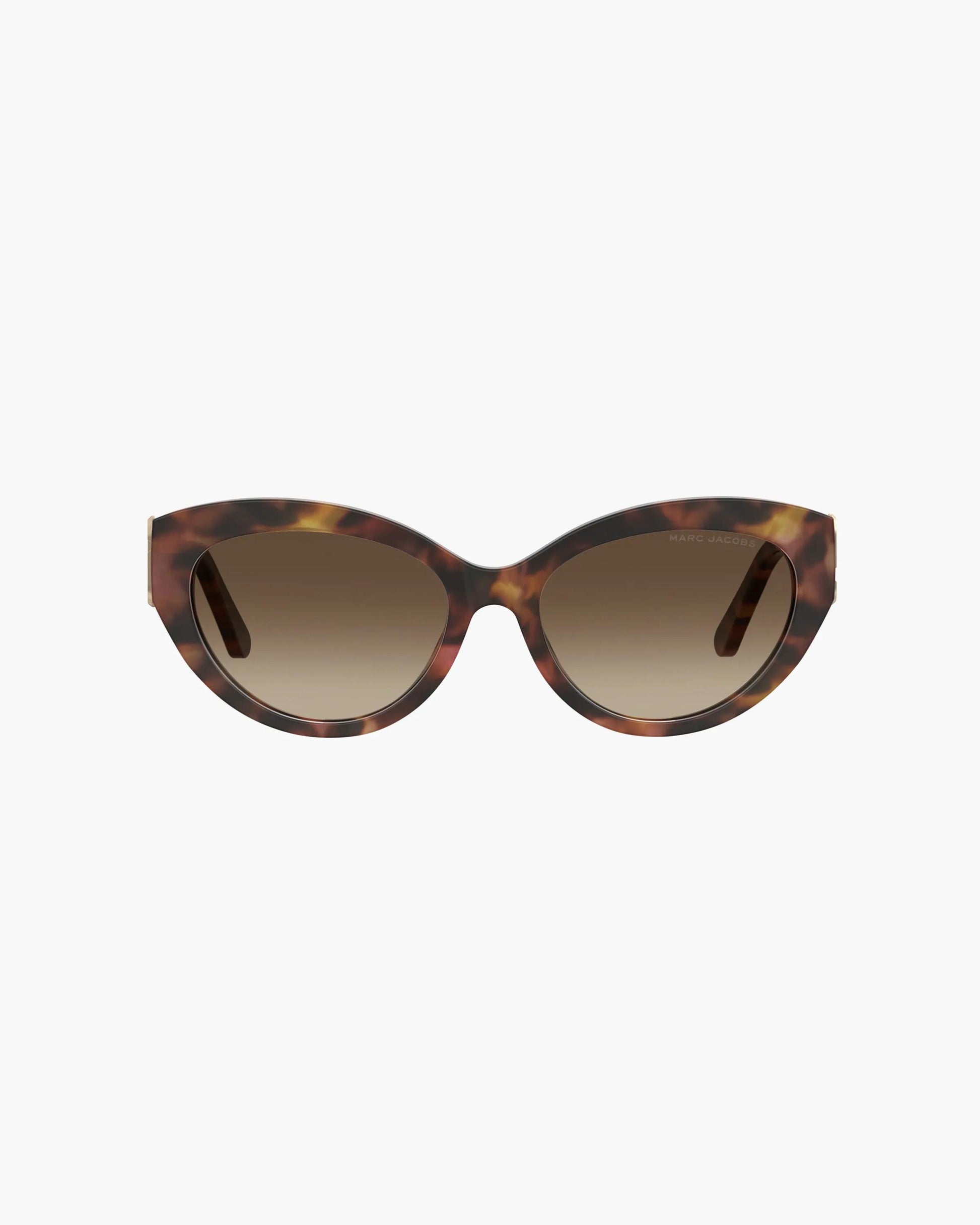 Óculos de Sol Marc Jacobs The J Marc Cat Eye Sunglasses, Acetato, cor Havana Multicolor, detalhe da haste | Original Exports