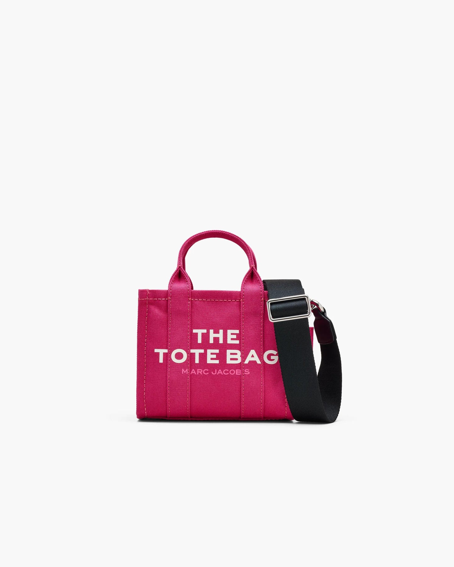 Bolsa Marc Jacobs The Canvas Crossbody Tote Bag, Lona de Algodão resistente, cor Rosa Framboesa, vista frontal | Original Exports
