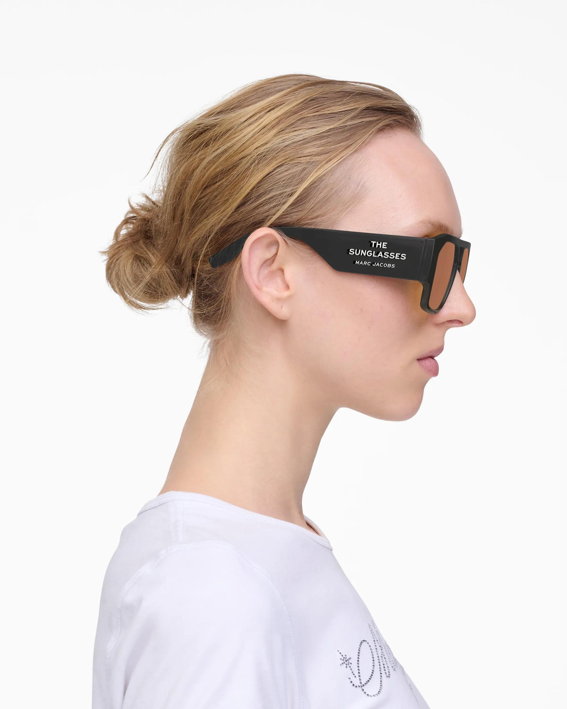 Óculos de Sol Marc Jacobs The Pilot Sunglasses, Poliamida Injetada, cor Preto, detalhe da armação | Original Exports