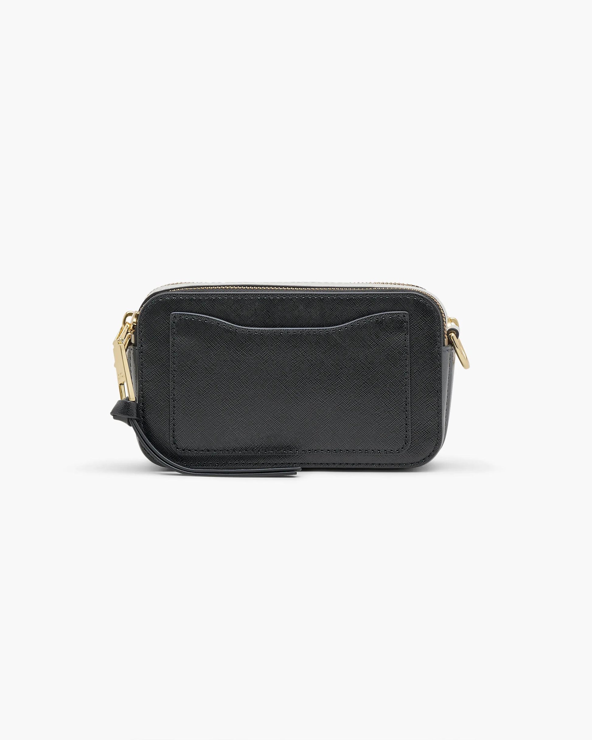 Bolsa Marc Jacobs The Snapshot Jacquard, Tecido Jacquard Estampado, cor Preto Multicolor, detalhe do material | Original Exports