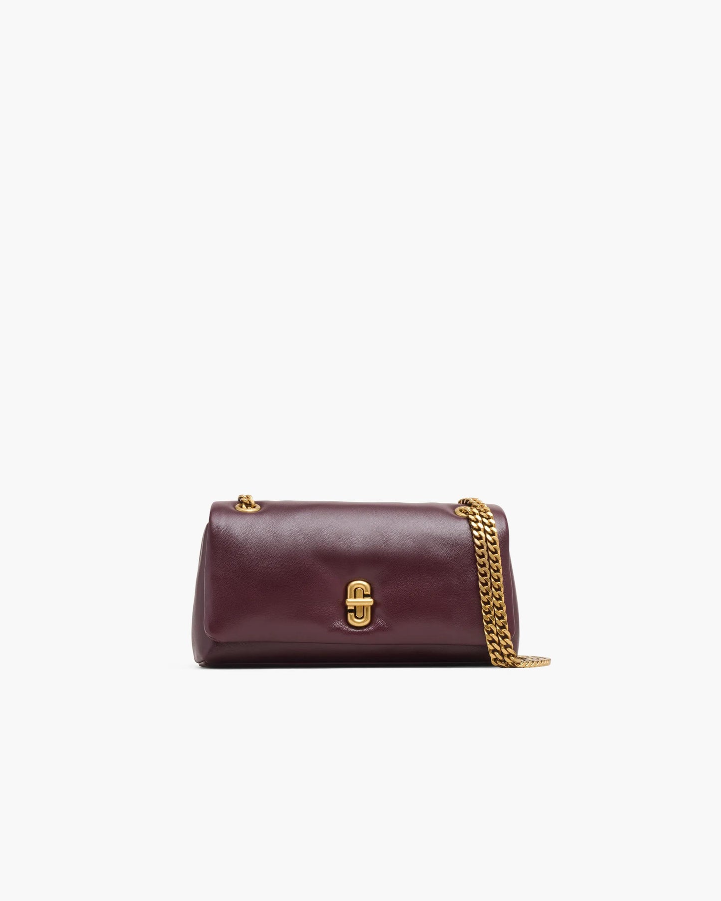 Bolsa Marc Jacobs Scene Chain Mini Bag, Couro de Carneiro, cor Vinho Tinto Escuro, vista frontal | Original Exports