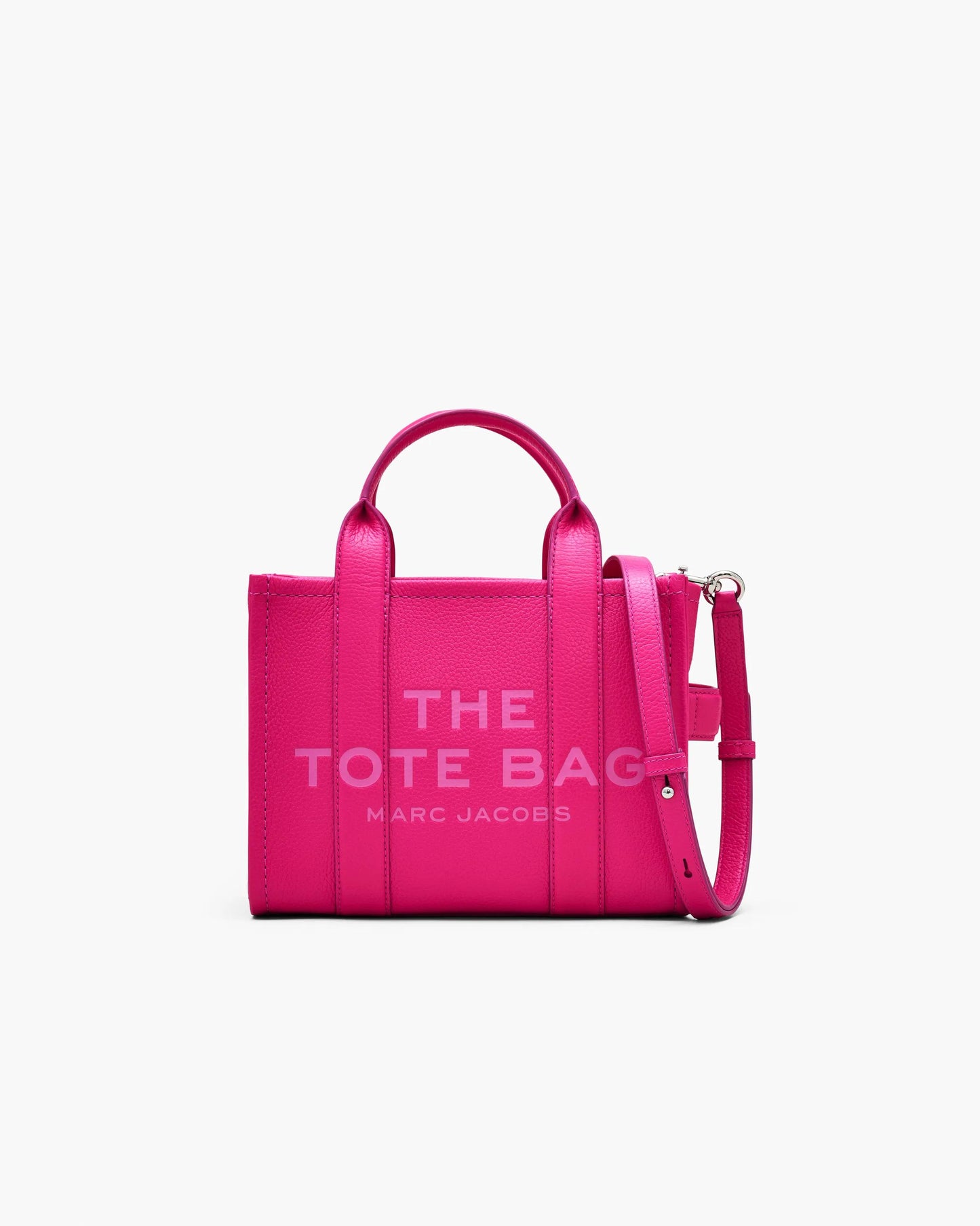 Bolsa Marc Jacobs The Leather Small Tote Bag, Couro Legítimo, cor Pink, vista frontal | Original Exports