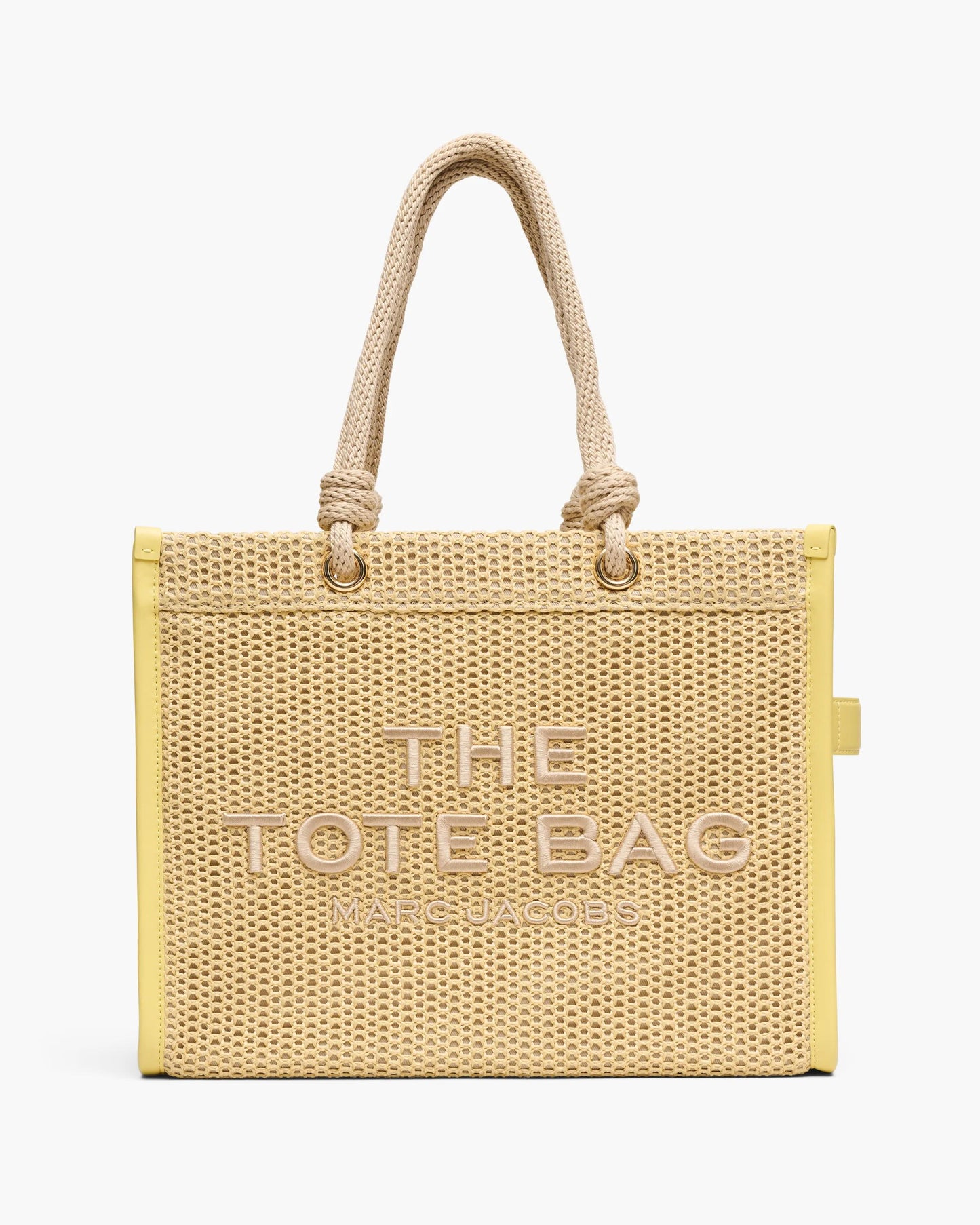 Bolsa Marc Jacobs The Woven Rope Large Tote Bag, Fibra Trançada, cor Natural, vista frontal | Original Exports