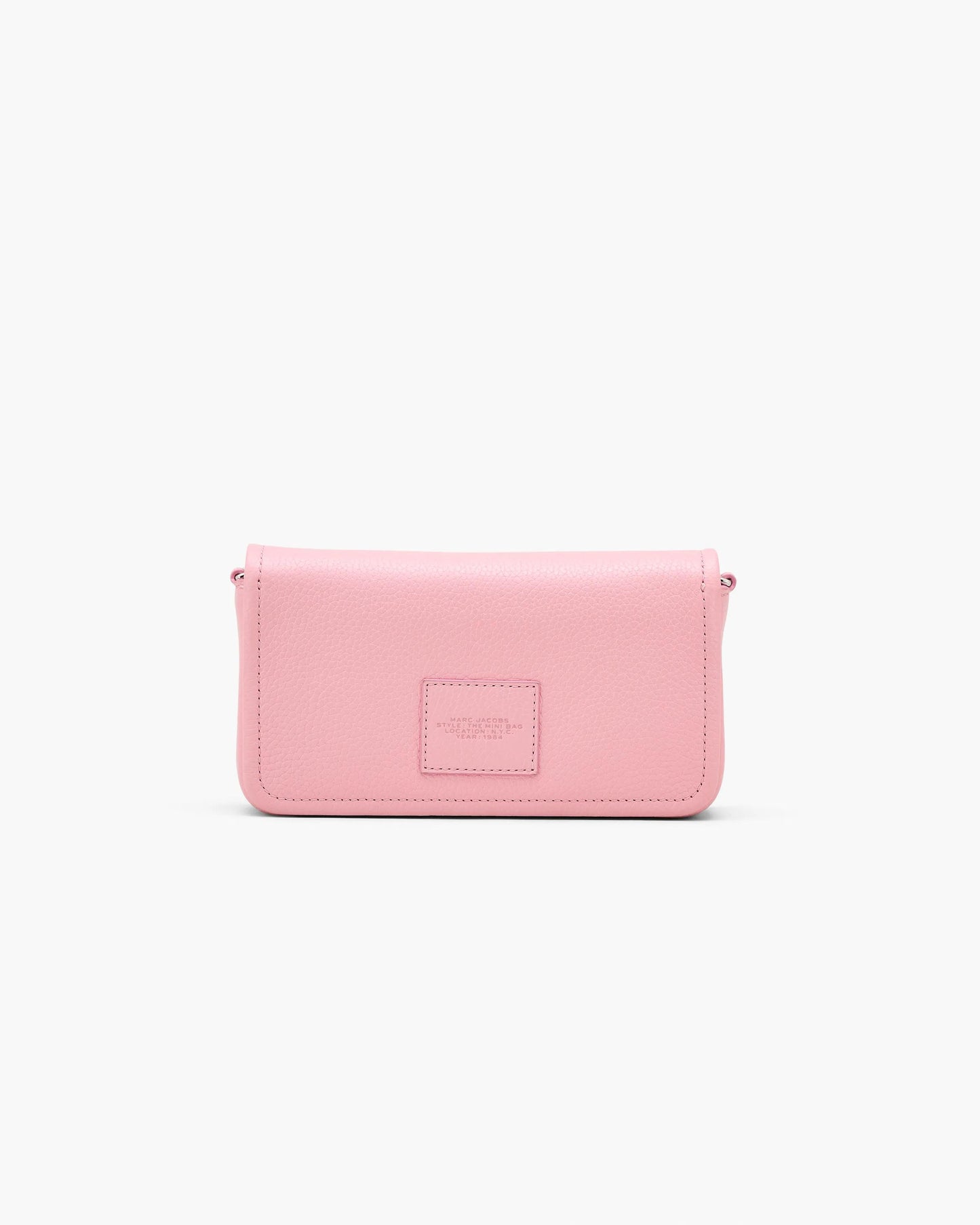 Bolsa Marc Jacobs The Leather Mini Bag, Couro Legítimo, cor Rosa Fita, detalhe do material | Original Exports