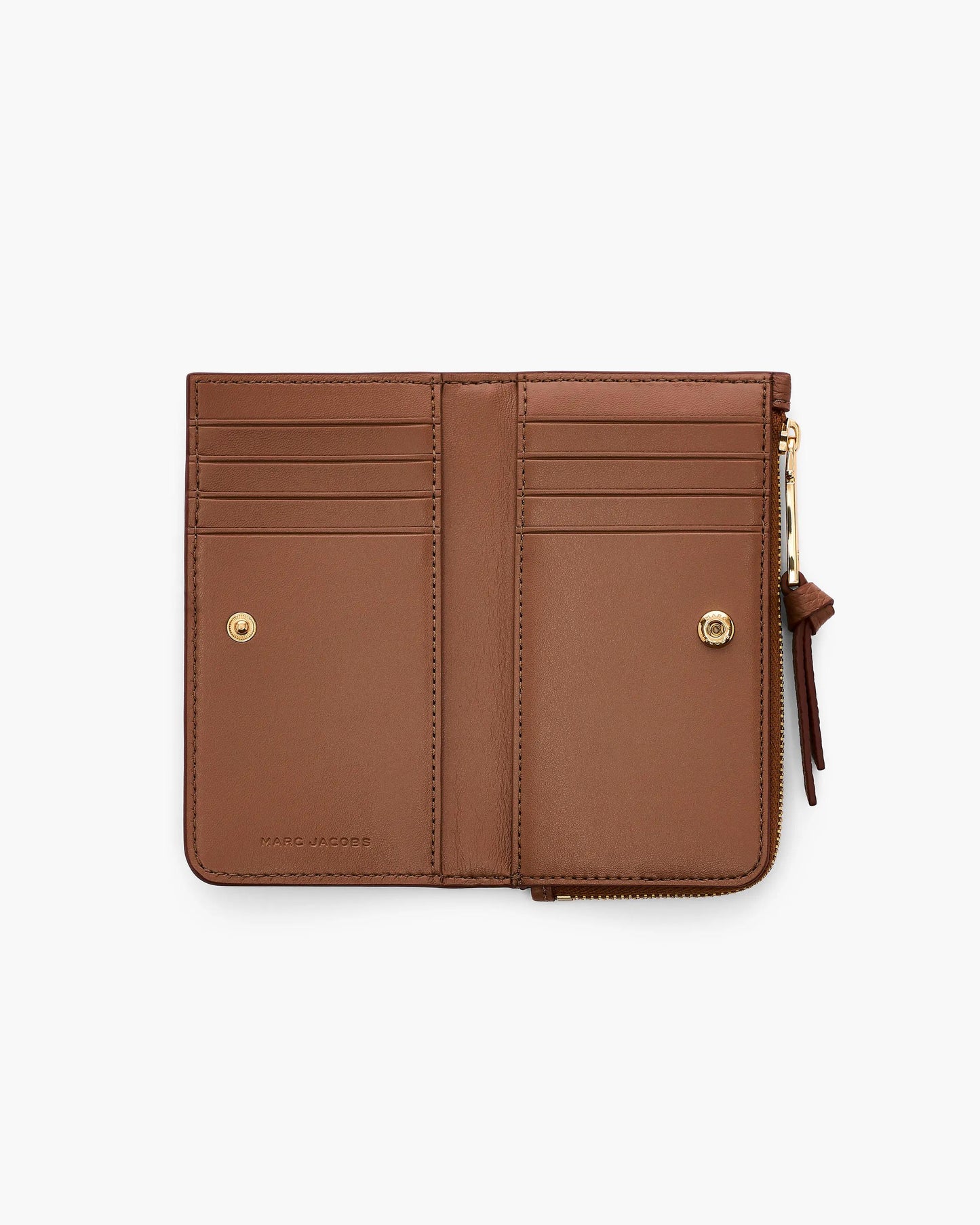 Carteira Marc Jacobs The Leather Slim Wallet, Couro Legítimo, cor Óleo de Argan, vista lateral | Original Exports