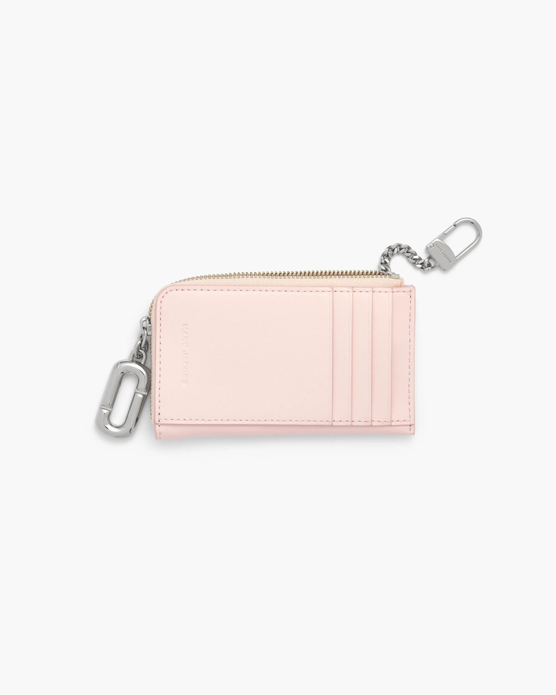 Carteira Marc Jacobs Scene Top Zip Multi Wallet, Couro Legítimo Liso, cor Rosa Pó, detalhe do material | Original Exports