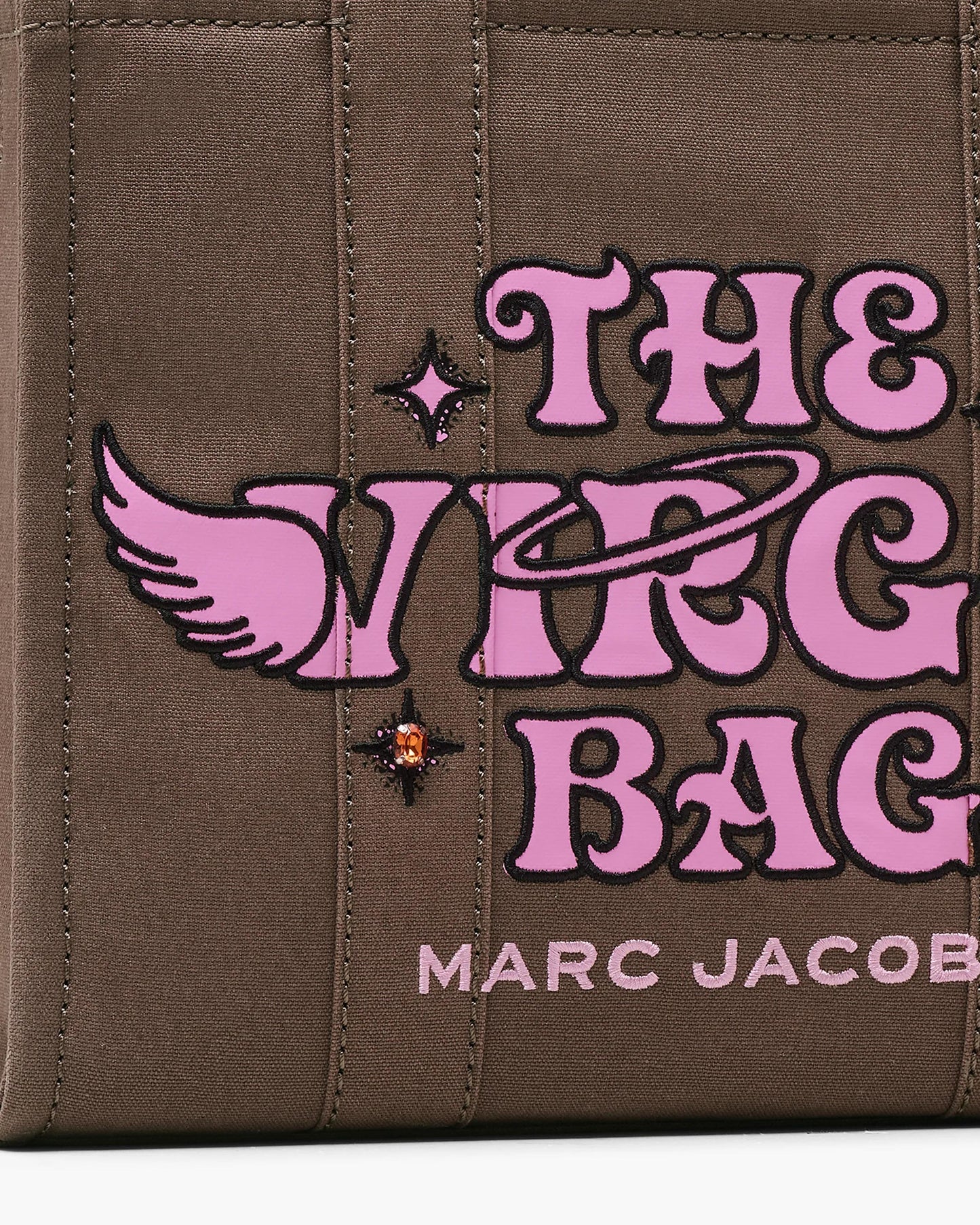 Bolsa Marc Jacobs The Zodiac Tote Bag, Lona de Algodão, cor Virgem, vista interna | Original Exports