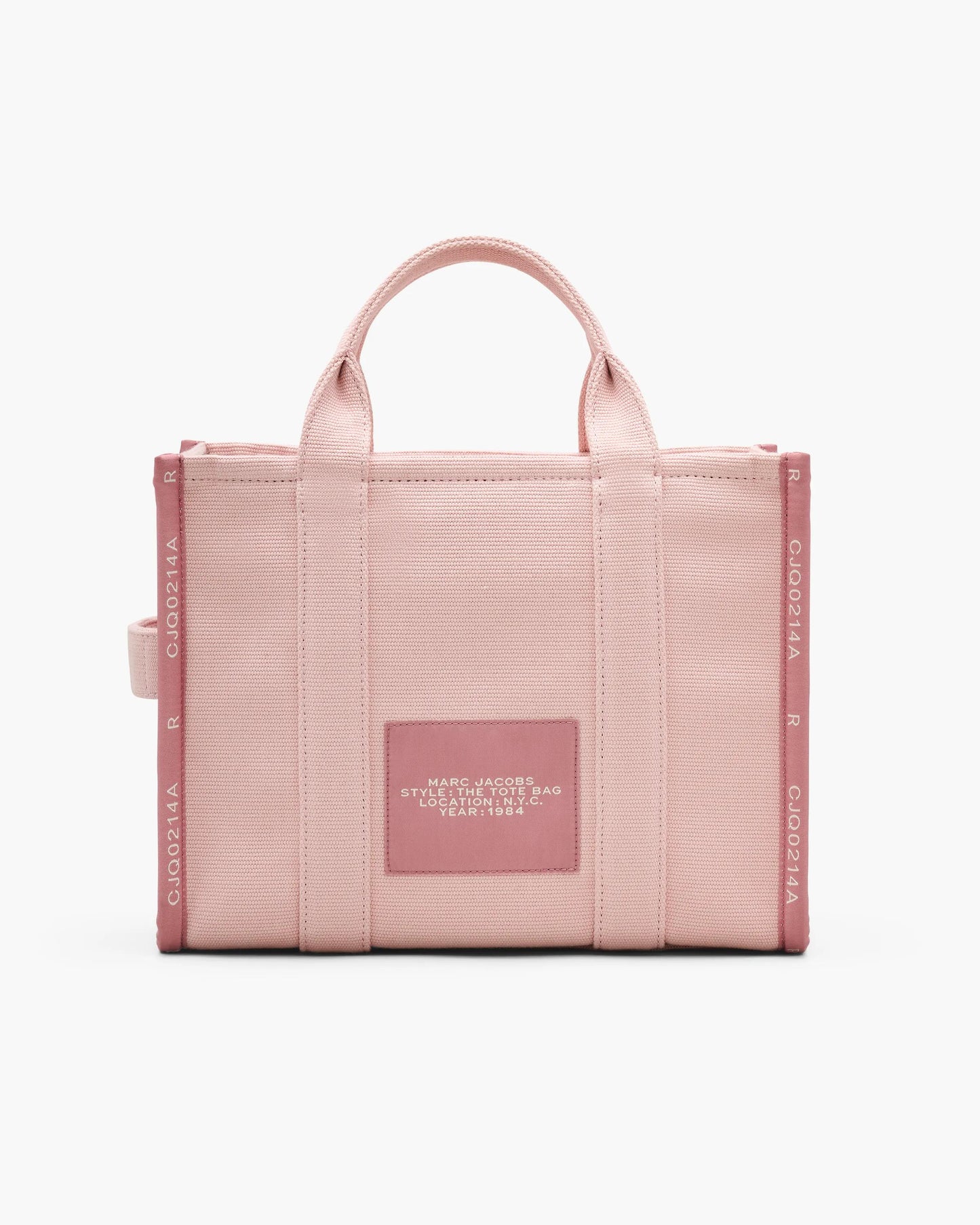 Bolsa Marc Jacobs The Jacquard Medium Tote Bag, Jacquard Tecido de Luxo, cor Rosé, detalhe do material | Original Exports