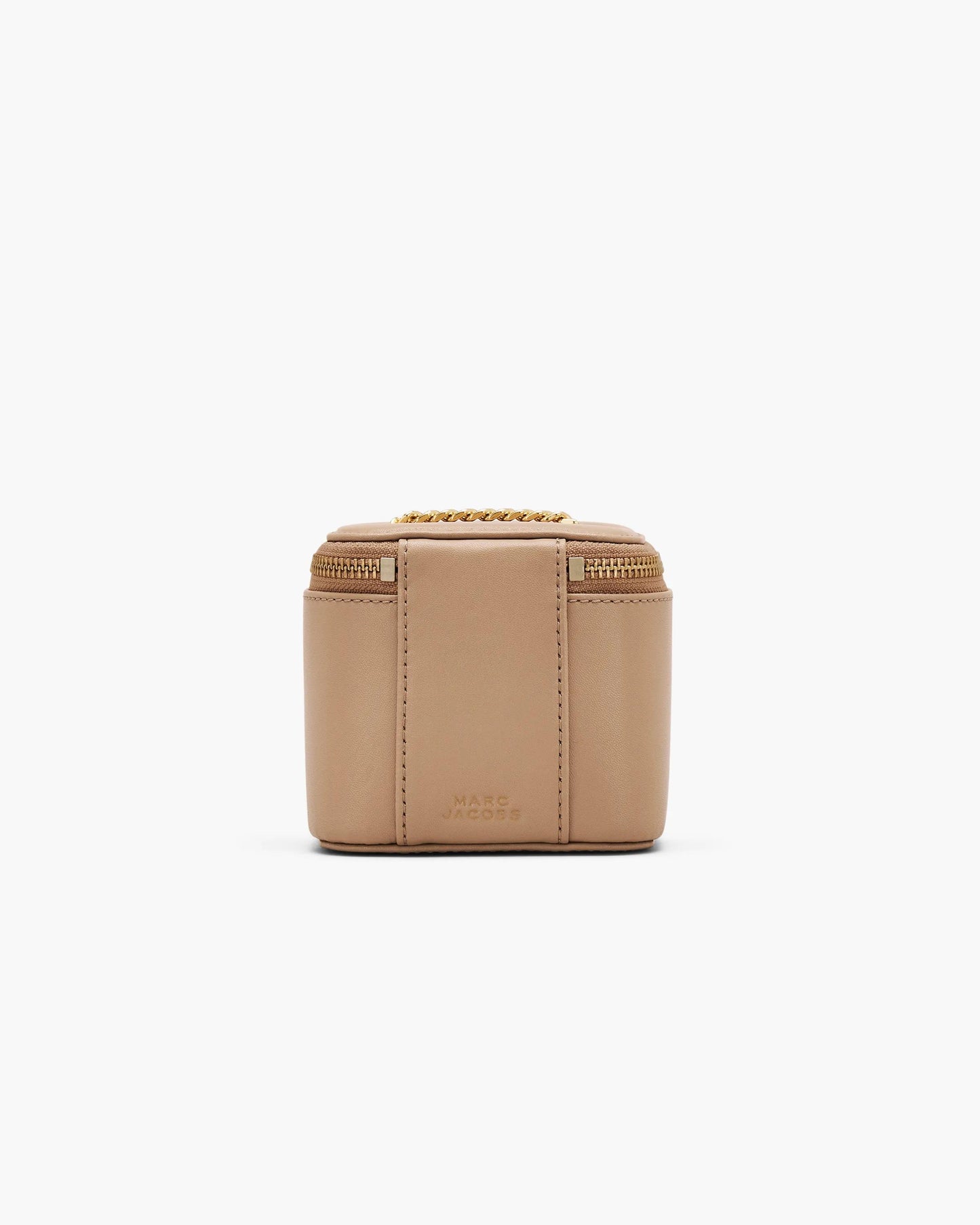 Bolsa Marc Jacobs The Everyday Mini Vanity Bag, Couro Legítimo Liso, cor Camelo, detalhe do material | Original Exports