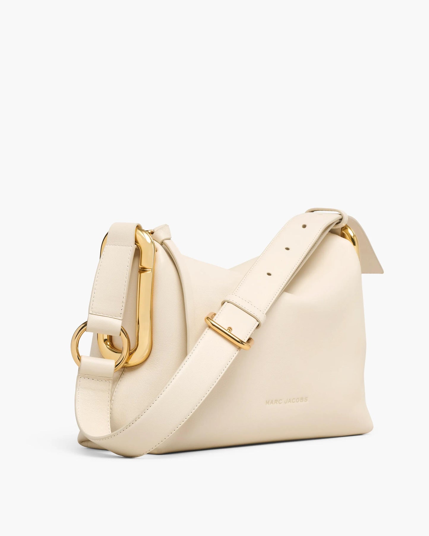Bolsa Marc Jacobs Scene Medium Shoulder Bag, Couro Legítimo Liso, cor Branco Nuvem, vista frontal | Original Exports