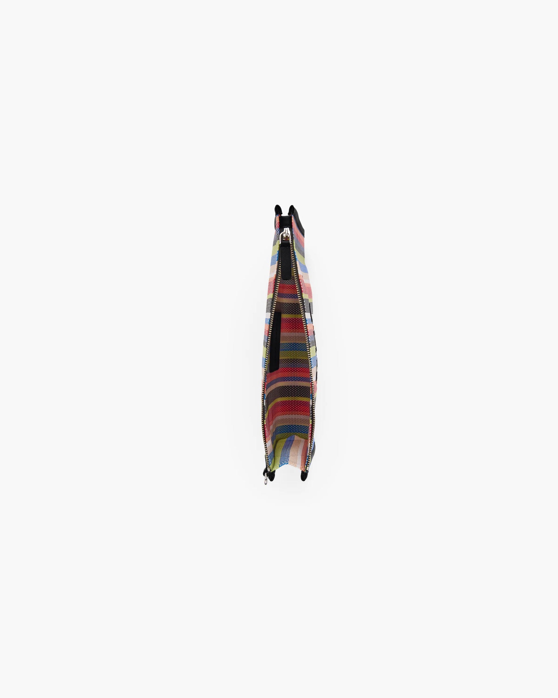 Pochete Marc Jacobs The Stripe Mesh Large Pouch, Mesh Listrado, cor Vermelho Multicolor, vista interna | Original Exports
