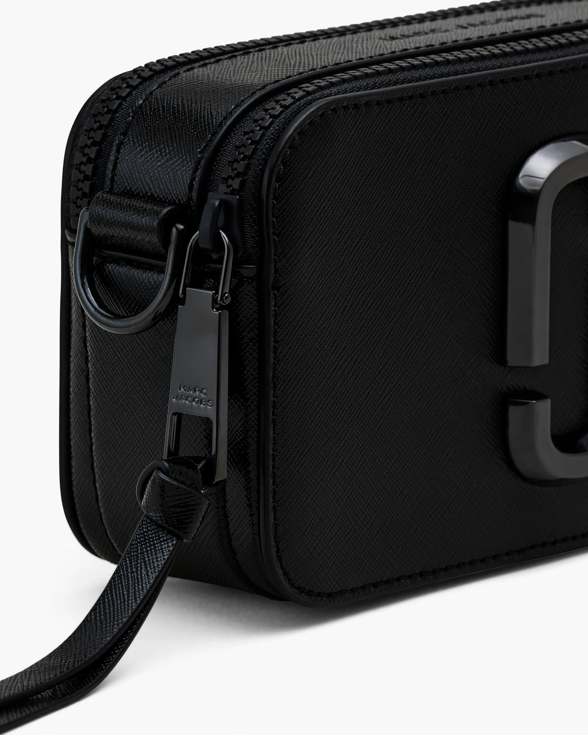 Bolsa Marc Jacobs The Snapshot DTM, Couro Saffiano Legítimo Tonal, cor Preto, vista interna | Original Exports