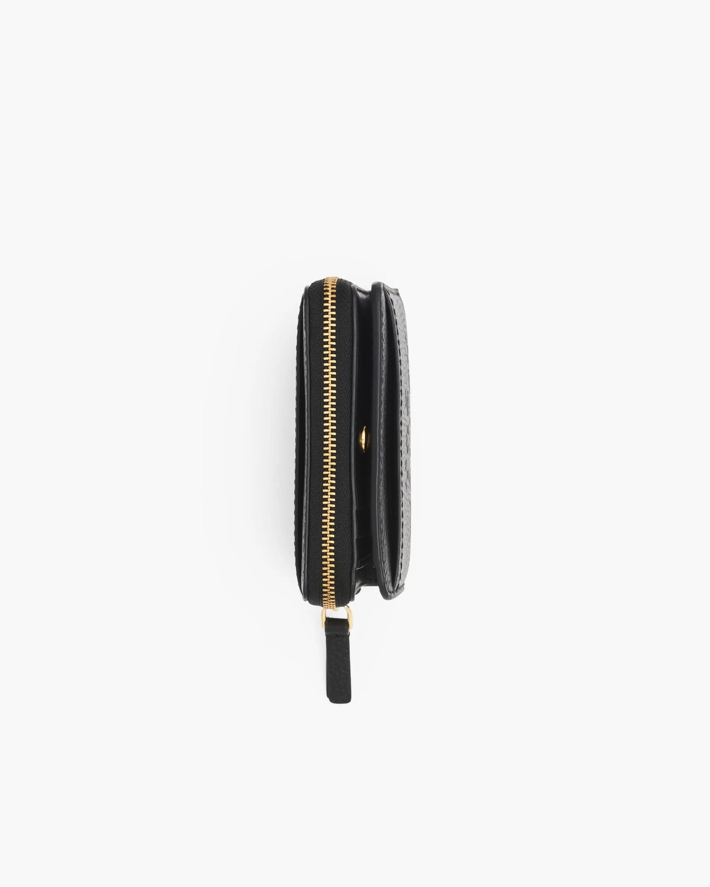Carteira Marc Jacobs The Leather Mini Compact Wallet, Couro Legítimo, cor Preto, vista interna | Original Exports