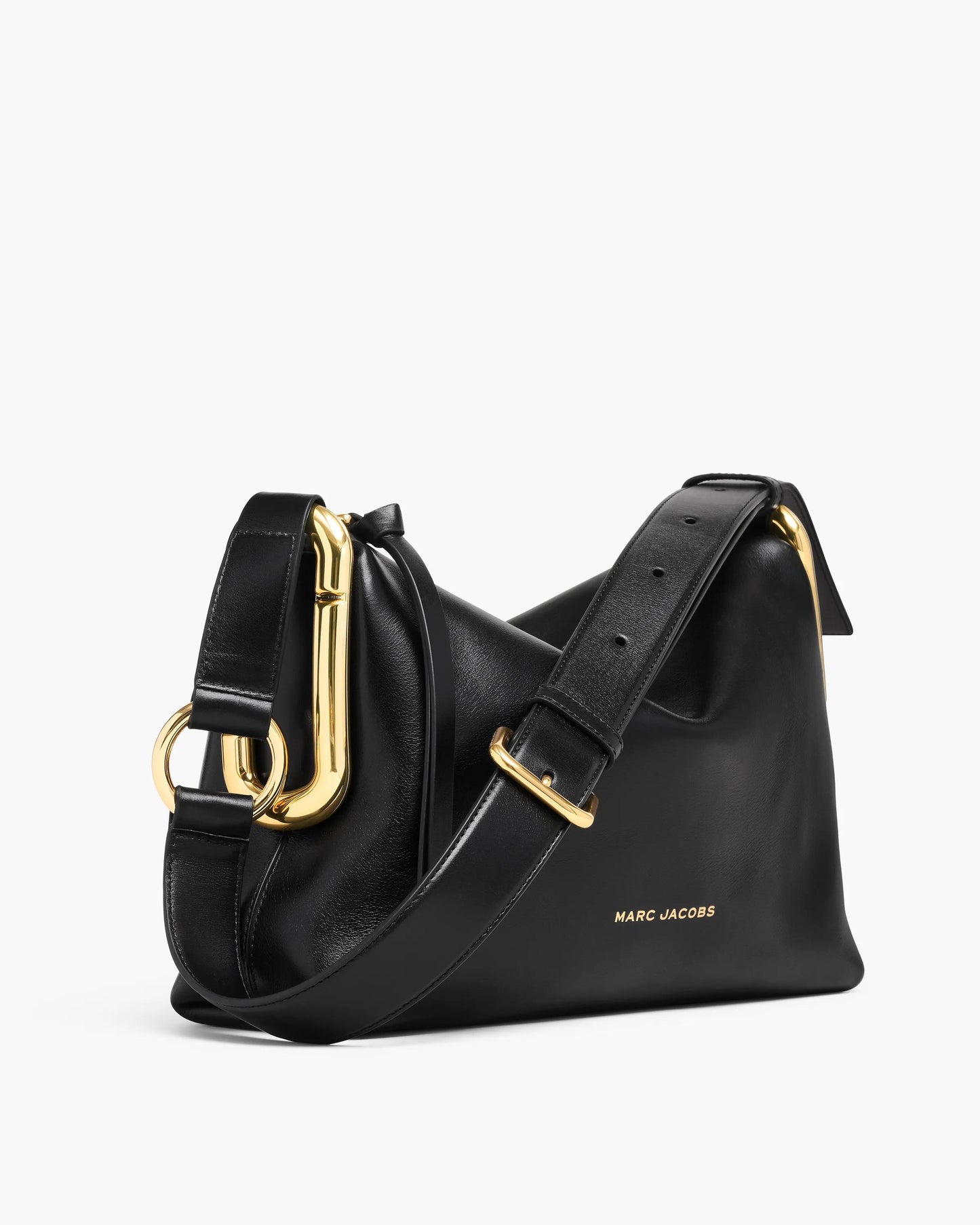 Bolsa Marc Jacobs Scene Medium Shoulder Bag, Couro Legítimo Liso, cor Preto, vista frontal | Original Exports