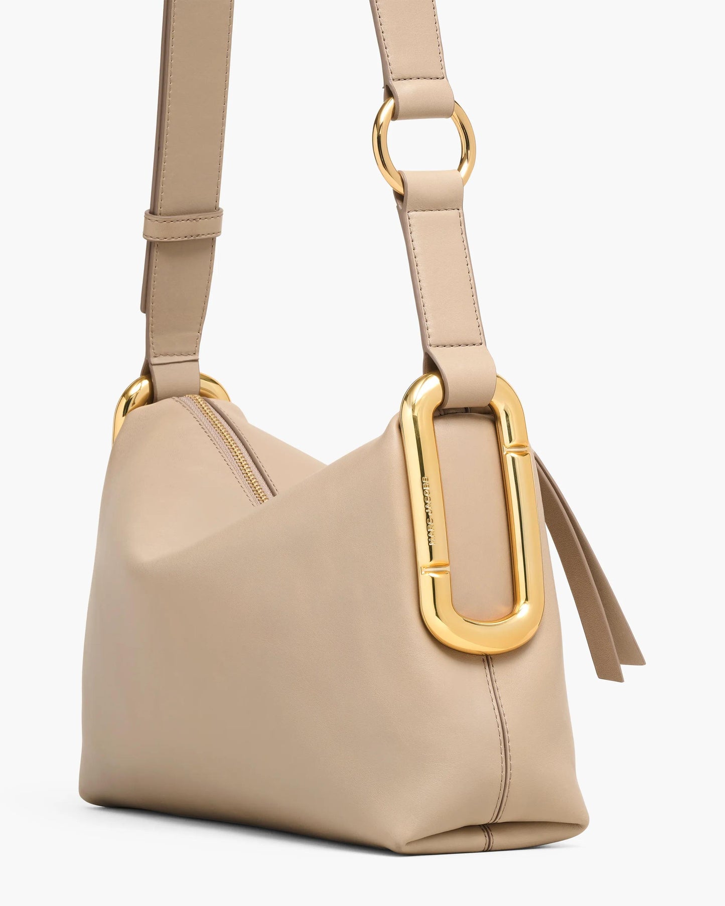 Bolsa Marc Jacobs Scene Medium Shoulder Bag, Couro Legítimo Liso, cor Ardósia Claro, vista lateral | Original Exports
