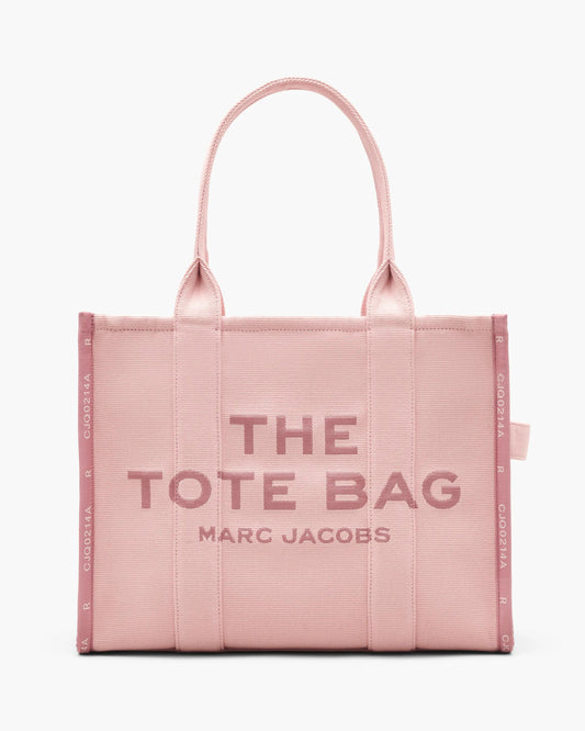 Bolsa Marc Jacobs The Jacquard Large Tote Bag, Jacquard Tecido de Luxo, cor Rosé, vista frontal | Original Exports